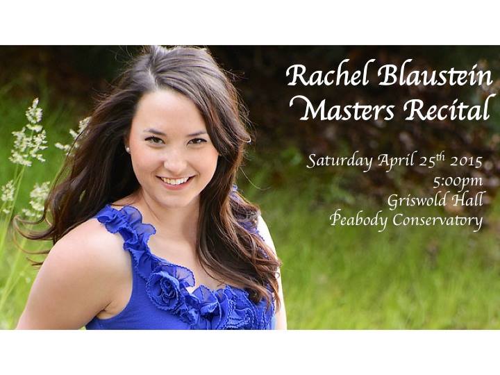 Rachel Blaustein - Graduate Recital