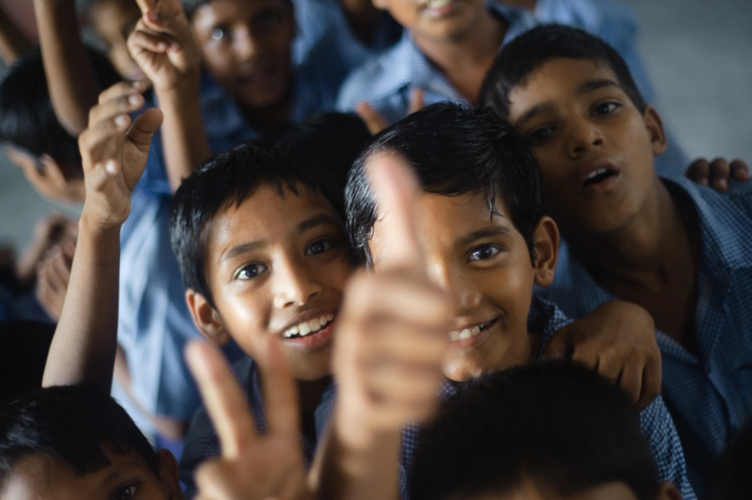 A village community shares one less worry. Their children have an opportunity to learn and escape poverty. Change is inevitable. 