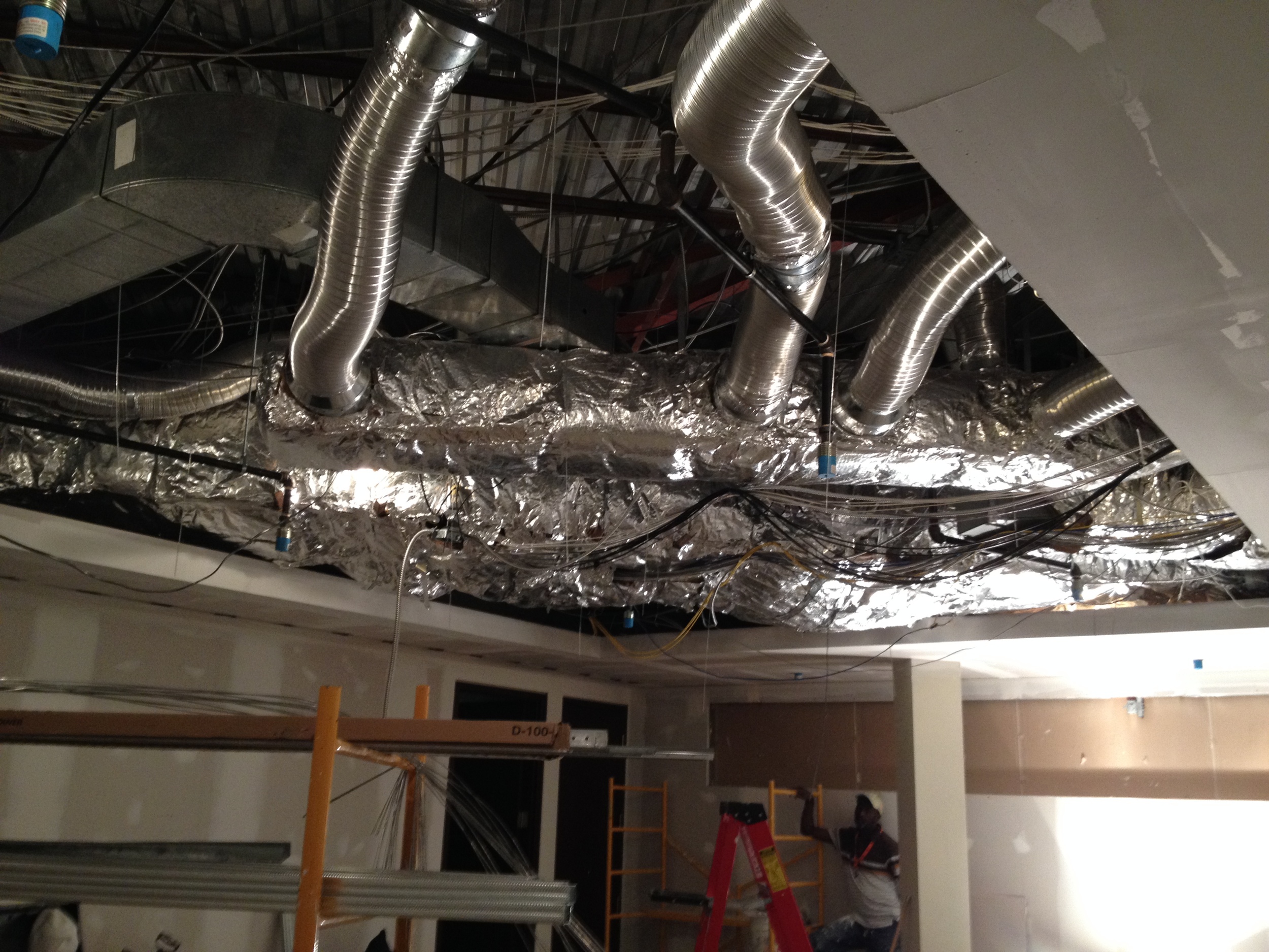 In Progress Ceiling Construction