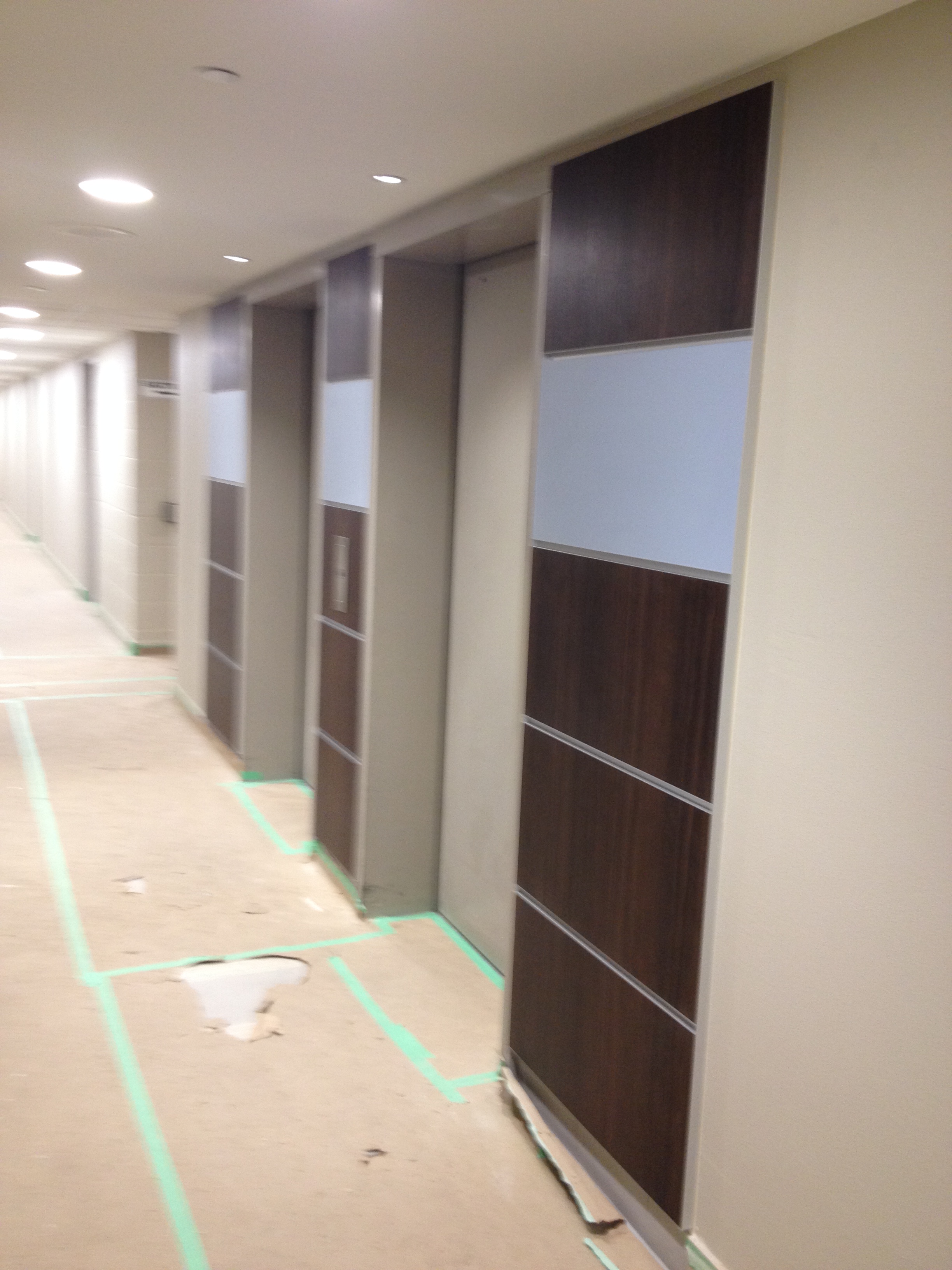 In Progress Elevator Lobby Panels