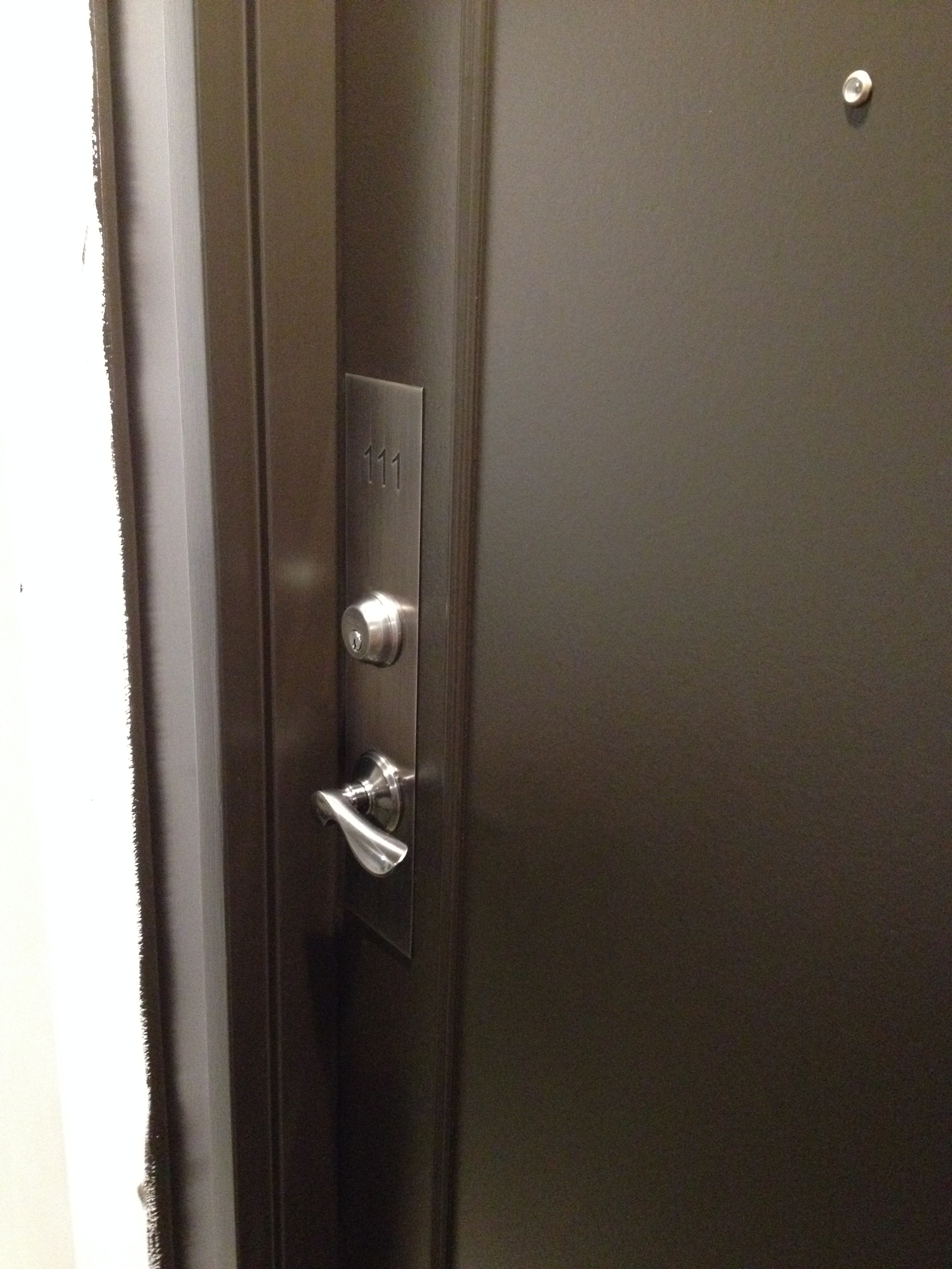 In Progress Door Hardware Replacement