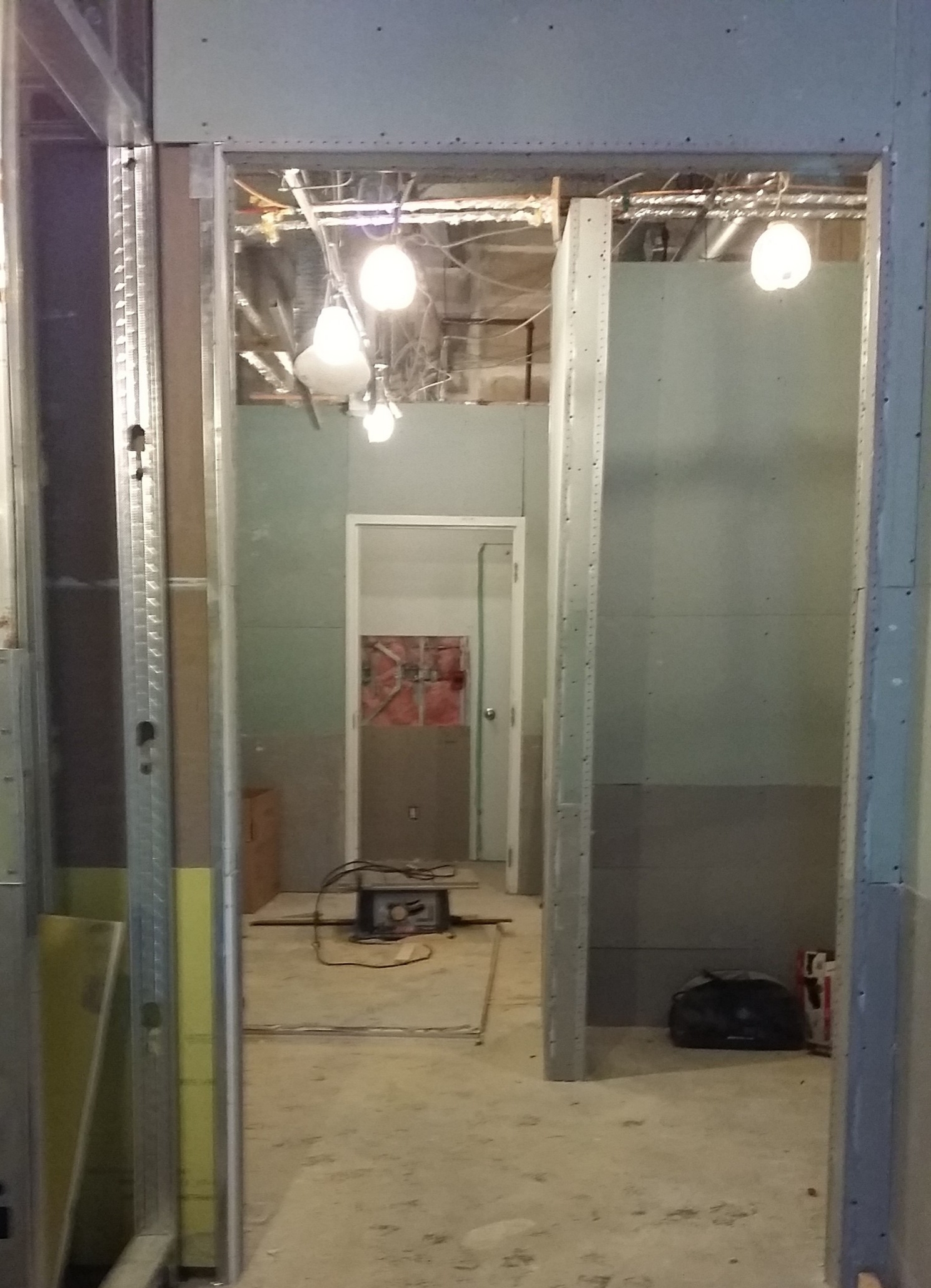In Progress - washroom area.