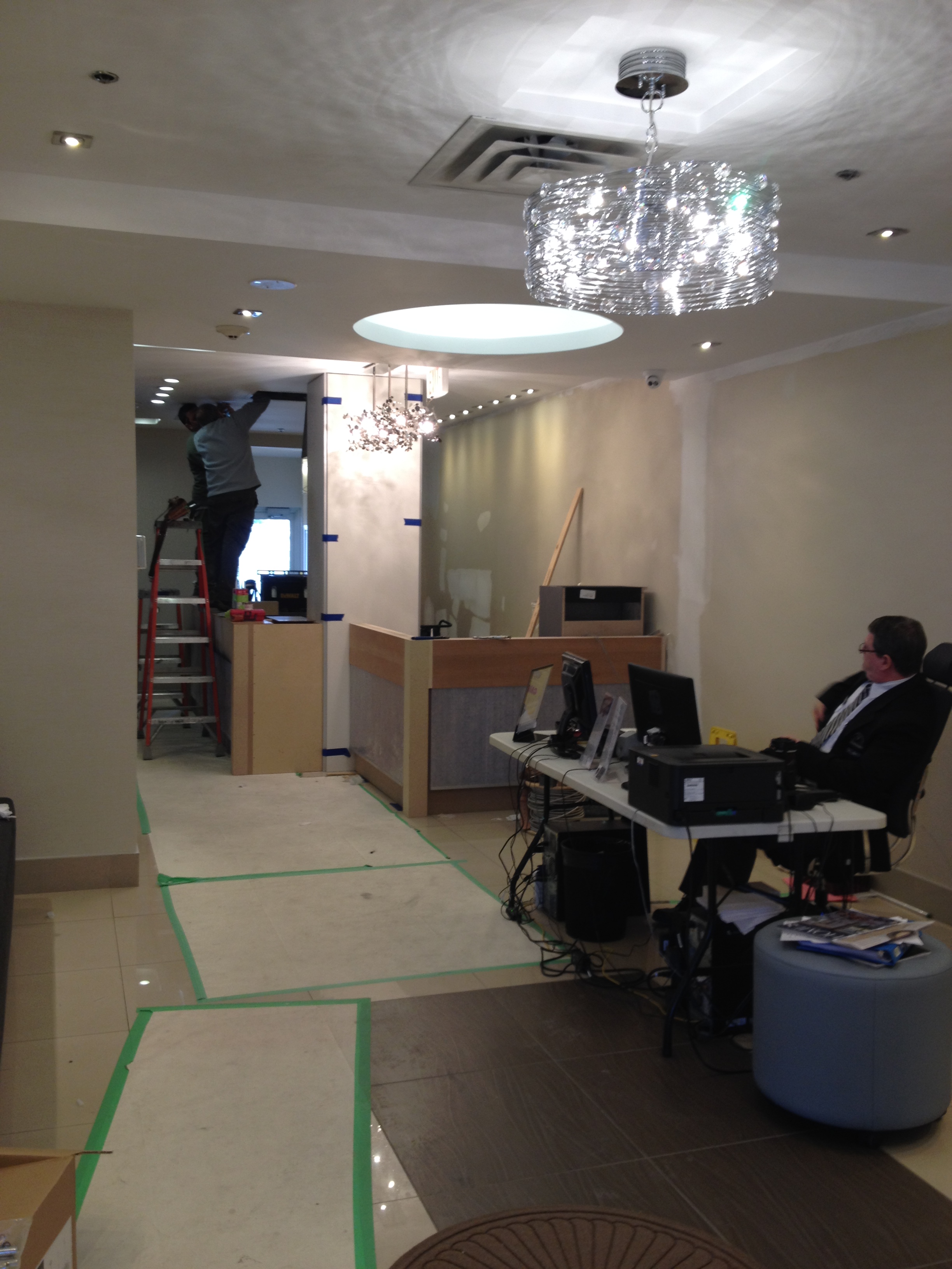 In progress - temporary security (new security in background)