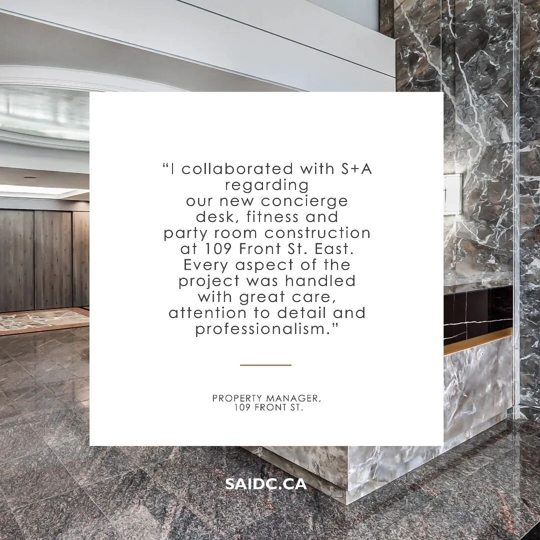 ✨Happy clients = Successful project! ✨ 

Swipe 👉 to see this beautiful security desk in Fior do Bosco stone to match its existing surroundings with help from @olympiatile, @wanderosawood and @eggergroup, and countertop by @vicostonecanada.

A brand 