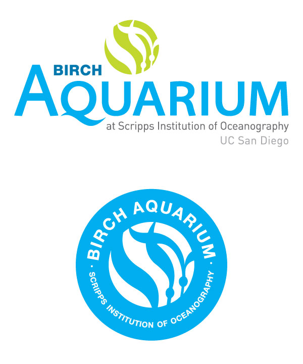 Branding / Logo Identity for Birch Aquarium. This was a team effort and countless iterations of this logo. This was the final.