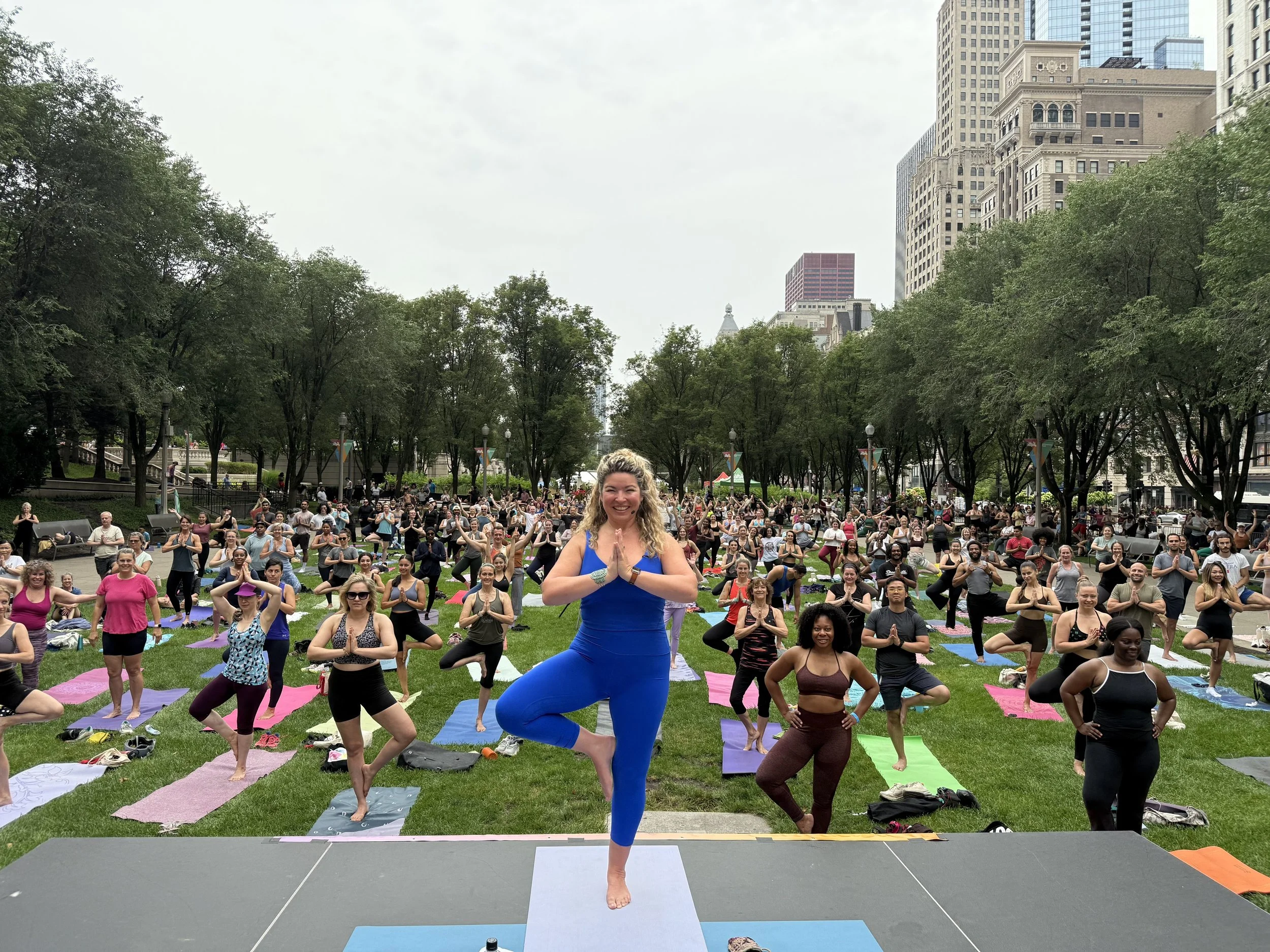 Freedom Yoga in Millennium Park • Chicago