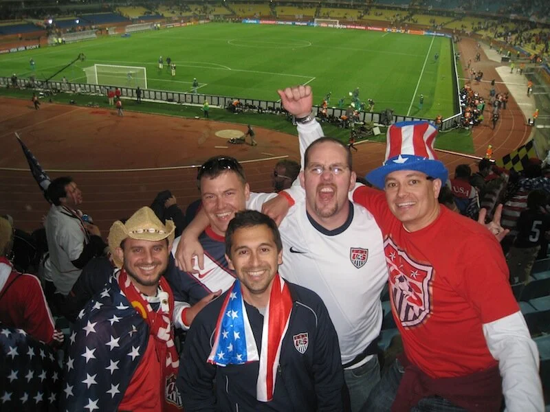 South Africa: Our day watching the USA tie England