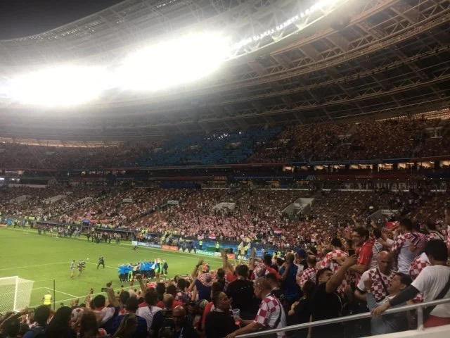 First Time in Moscow, and the 2018 FIFA World Cup Semifinal - Croatia 2, England 1
