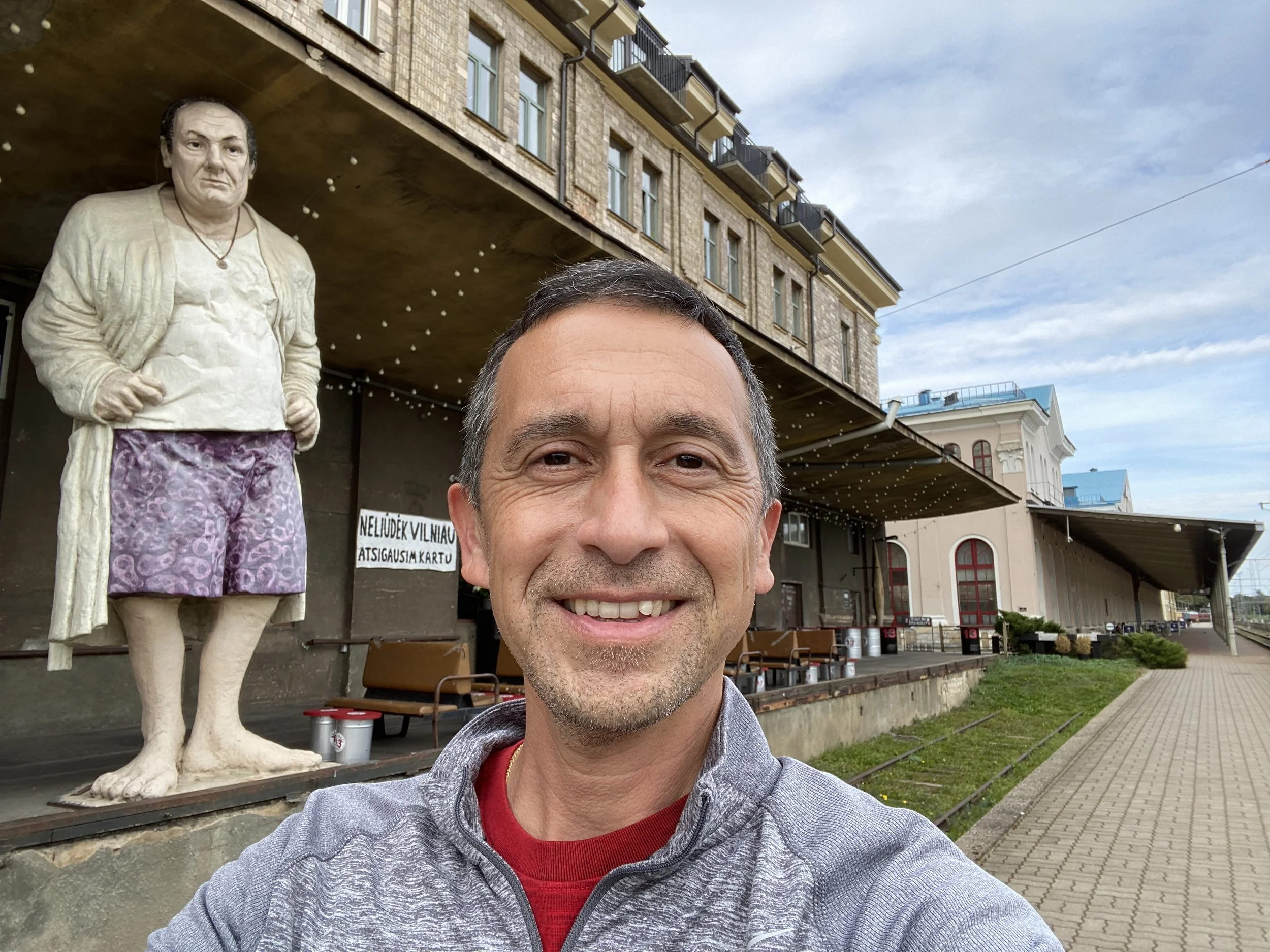 There is a Tony Soprano Statue in Vilnius, Lithuania