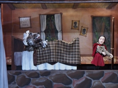 Wolf and Little Red puppet