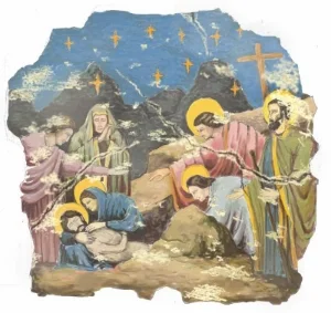 "The Lamentation of Christ" fresco Paint elevation