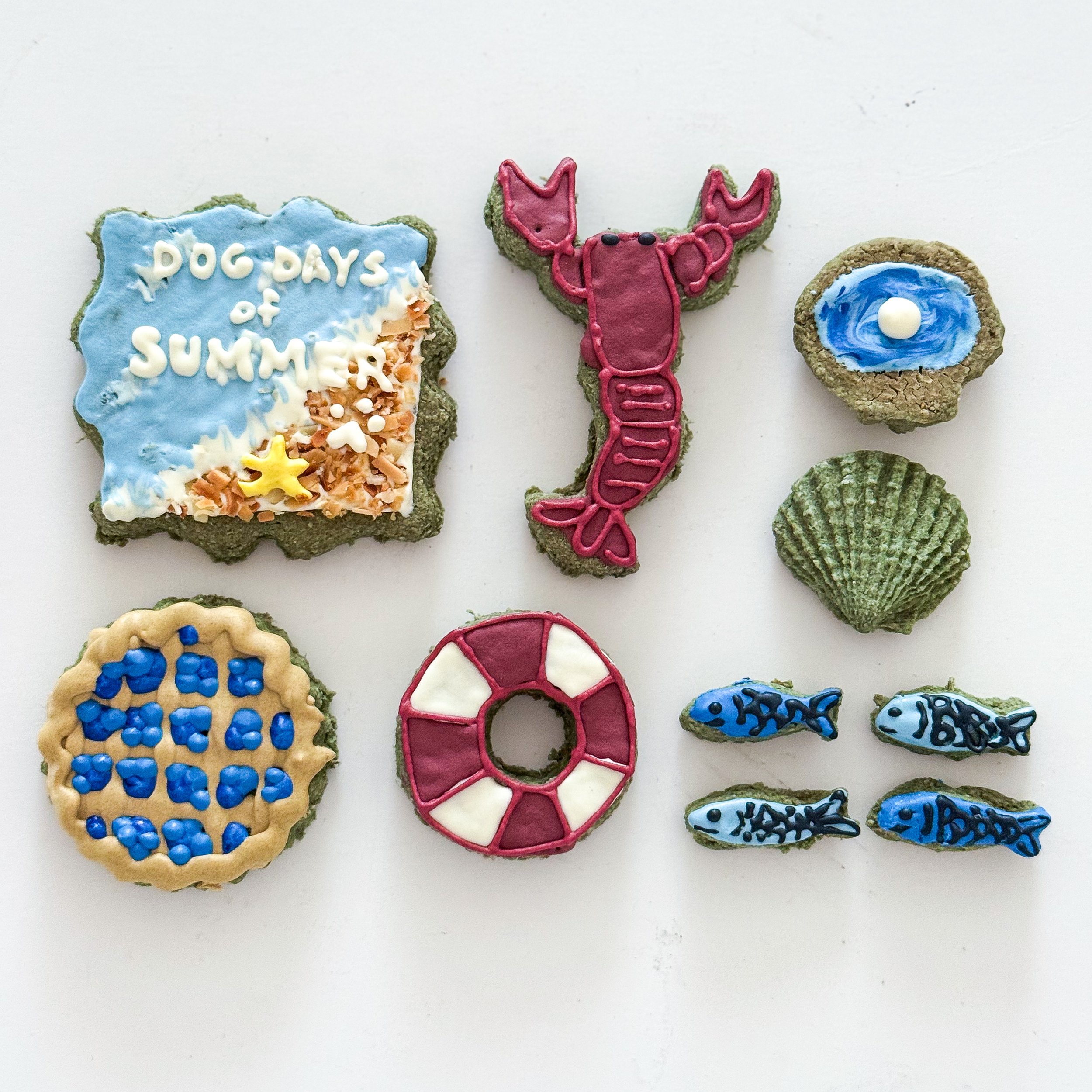Coastal Summer Pup Cookie Set