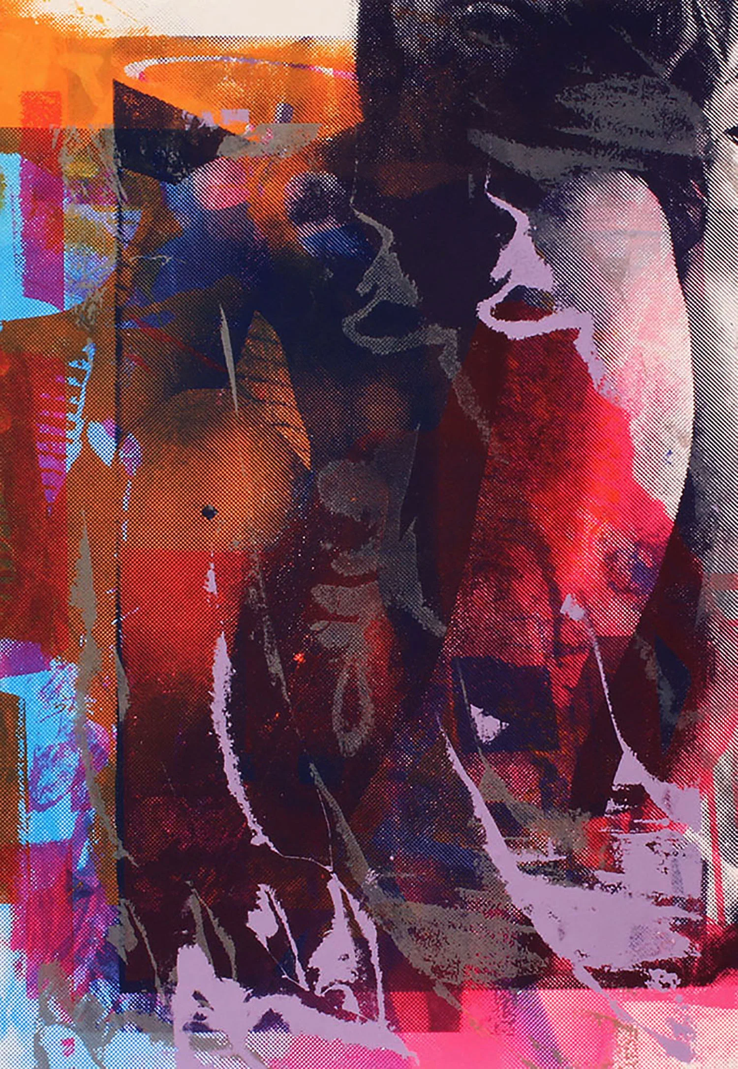 Crouching Figure Screenprint, 16x14", 2015