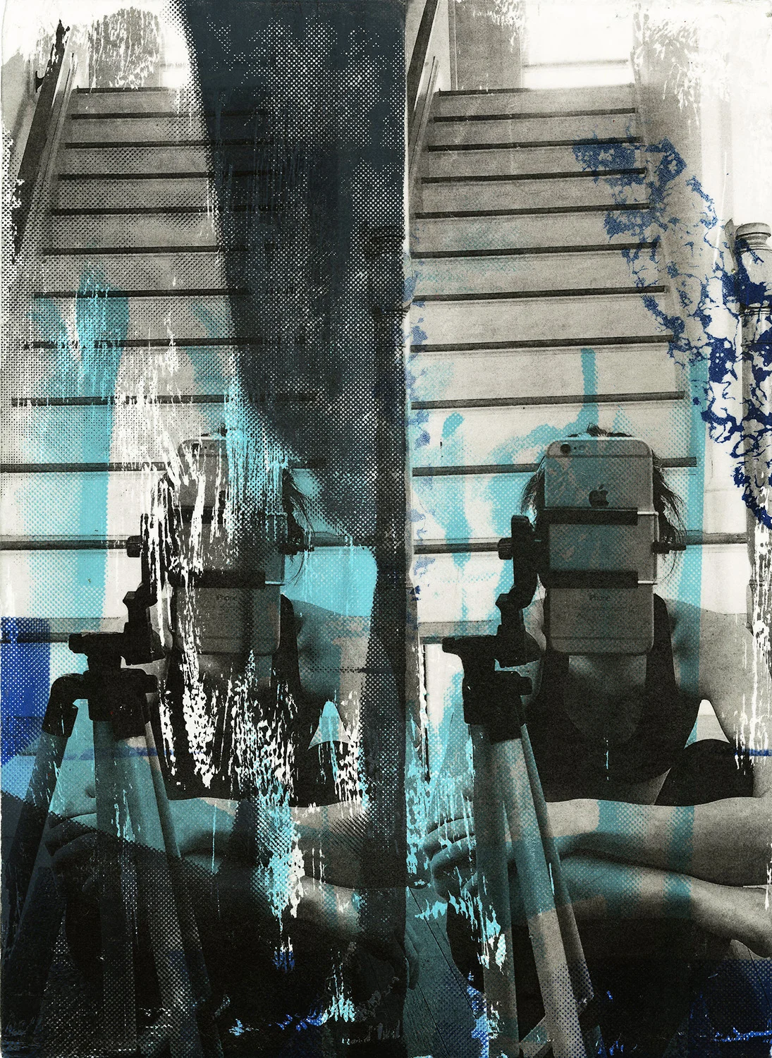 Hide, Screenprint & Collage , 15x11", 2016