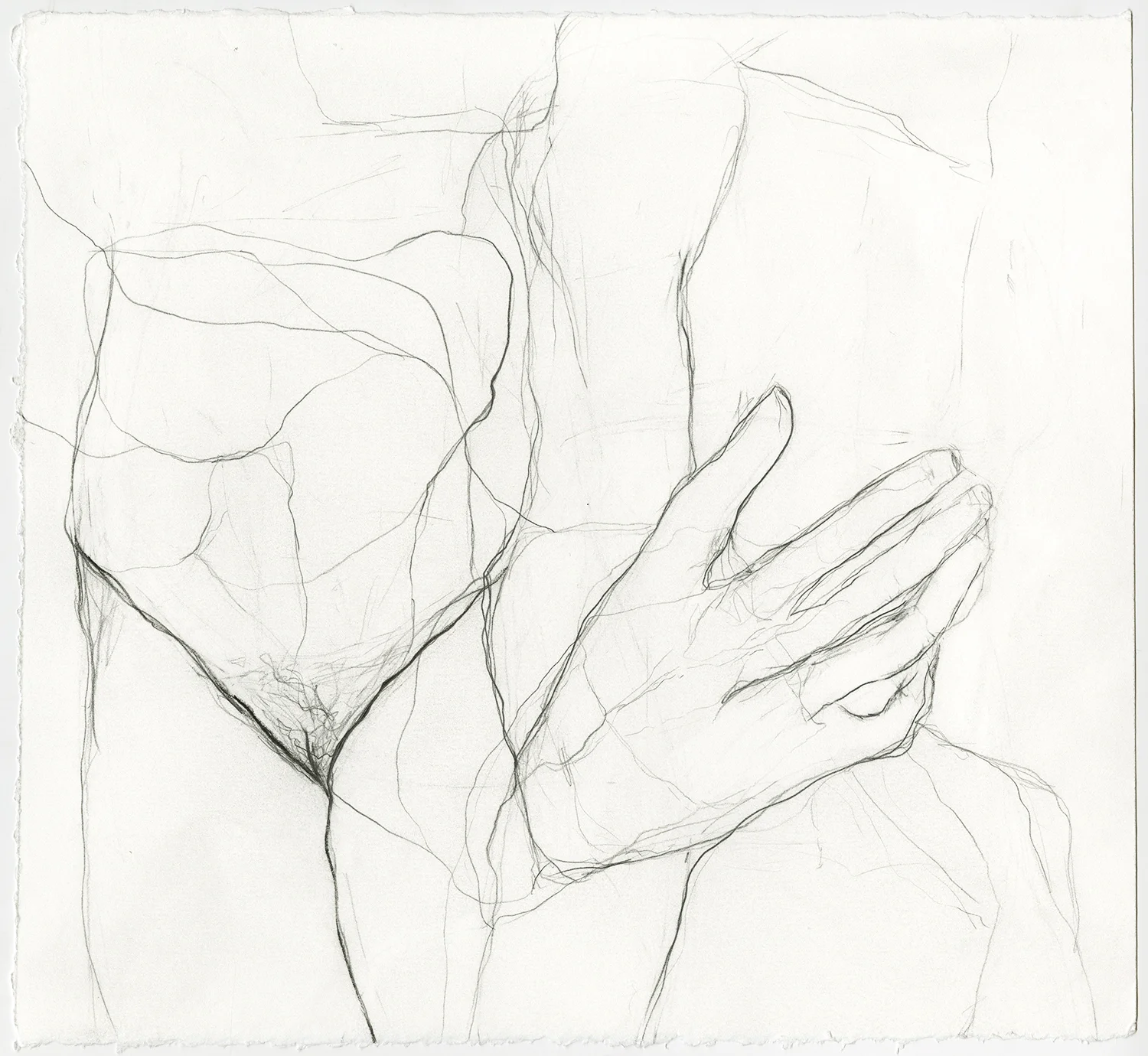 Anxiety Graphite on paper, 12x11”, 2018