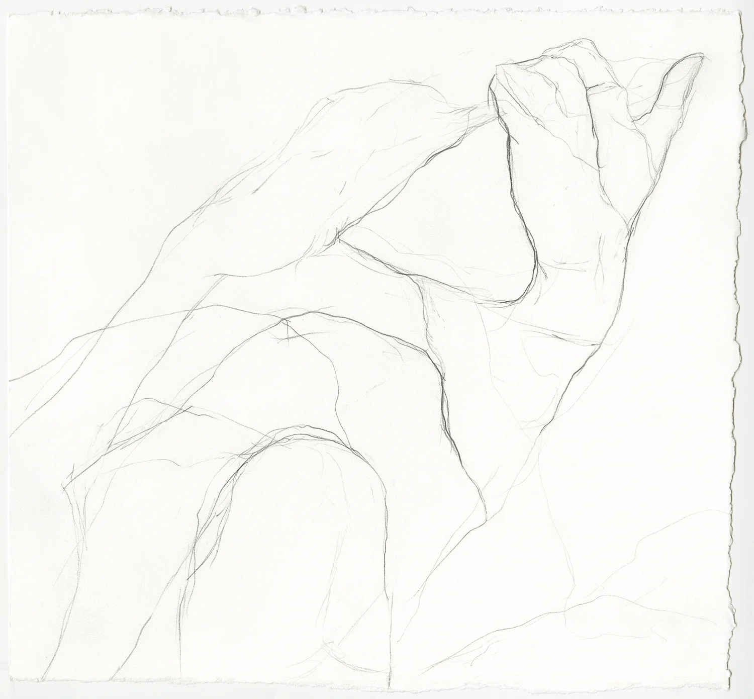 Lying Awake Graphite on paper, 12x11”, 2018