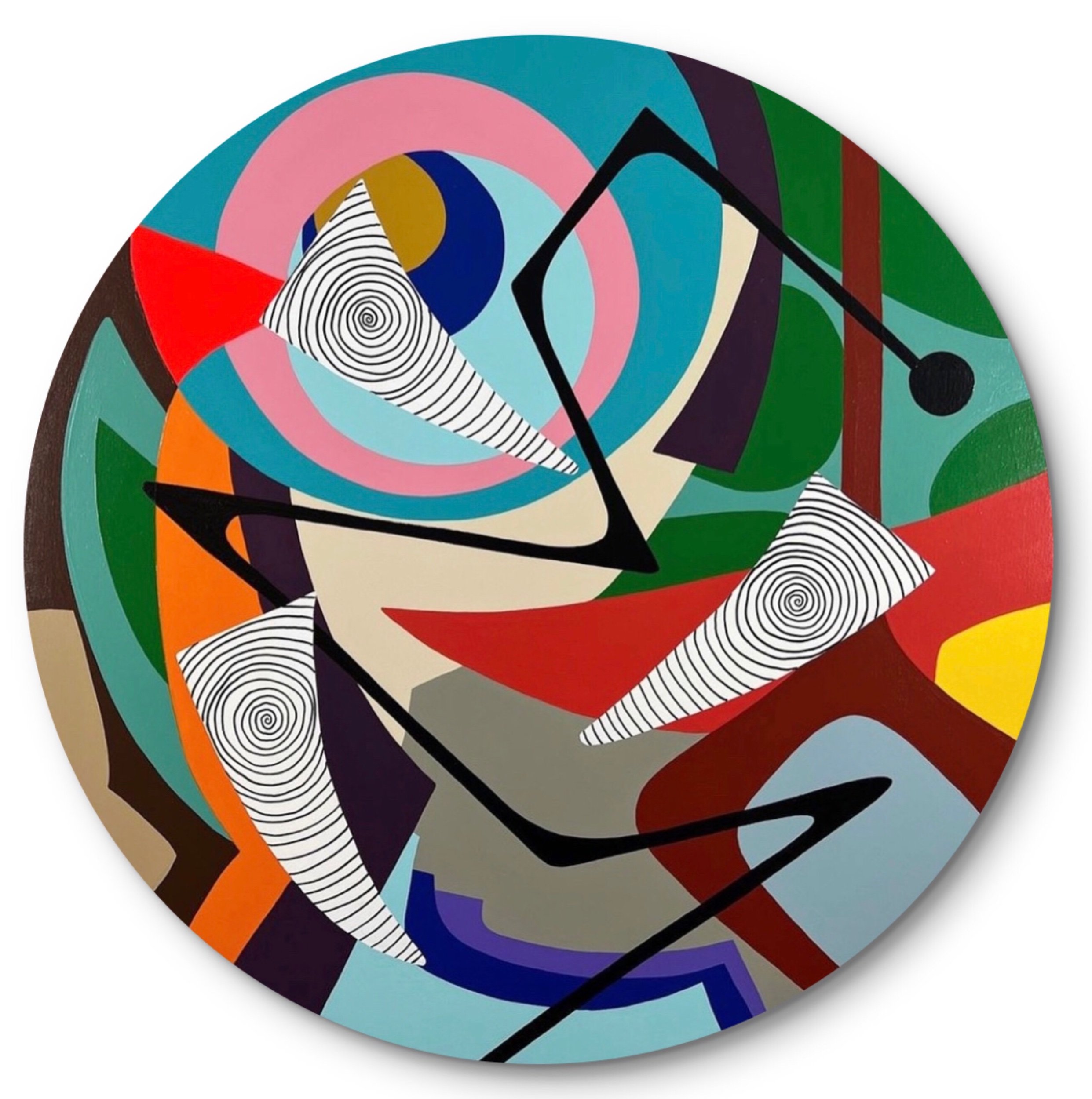 “Tondolandia” 36”x36” (91.4cm x 91.4cm)
