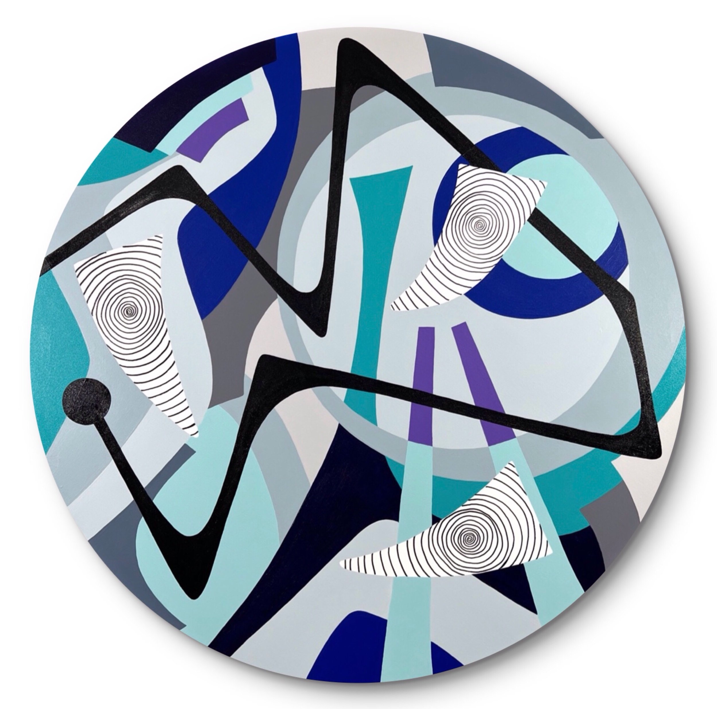 “Tondolandia 7” 36”x 36” (91,4cm x 91,4cm)
