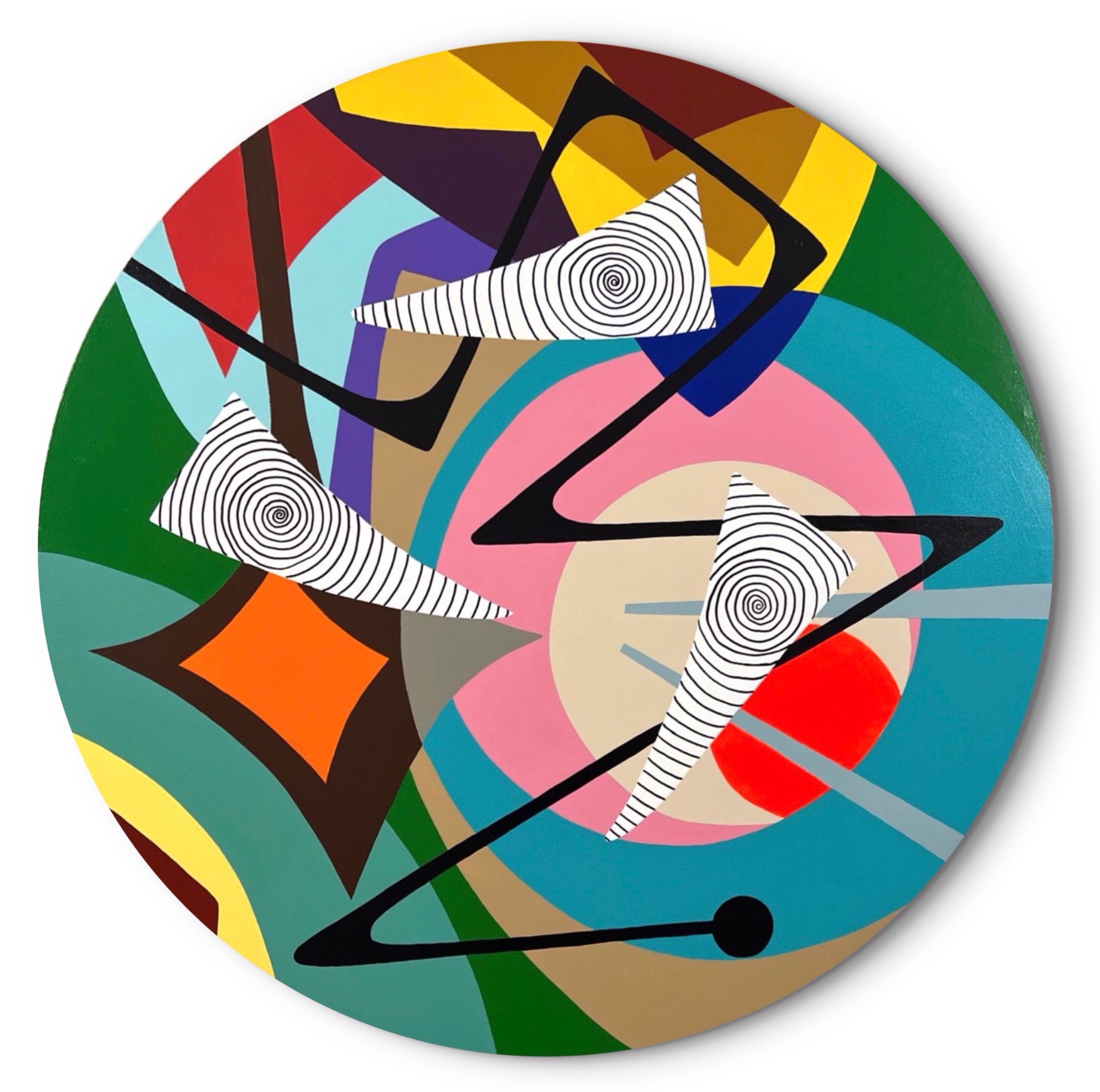 “Tondolandia 3” 36”x 36” (91,4cm x 91,4cm)