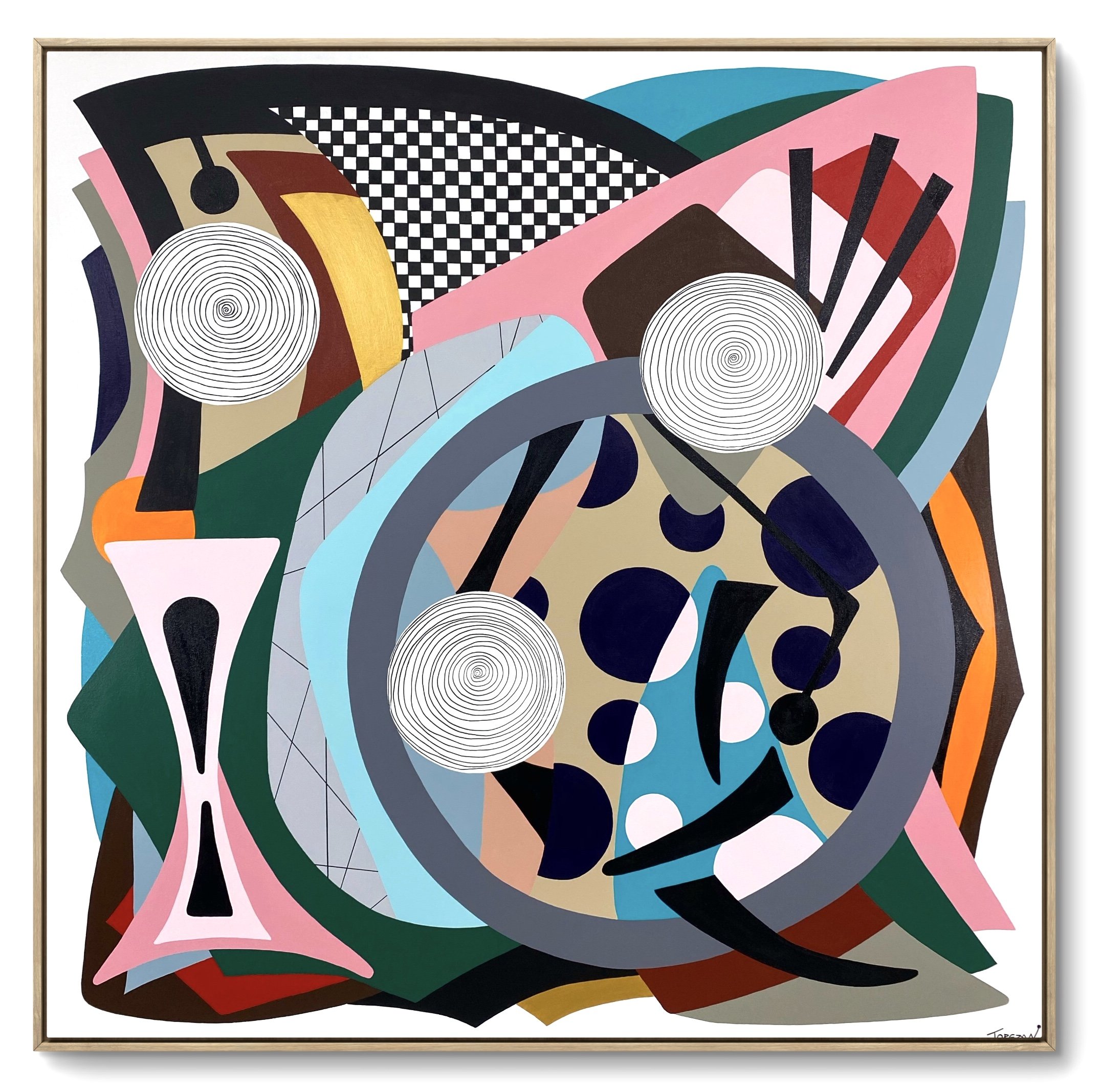 "Magic City" 60"x 60"(152.4cm x 152.4cm) Acrylic on canvas