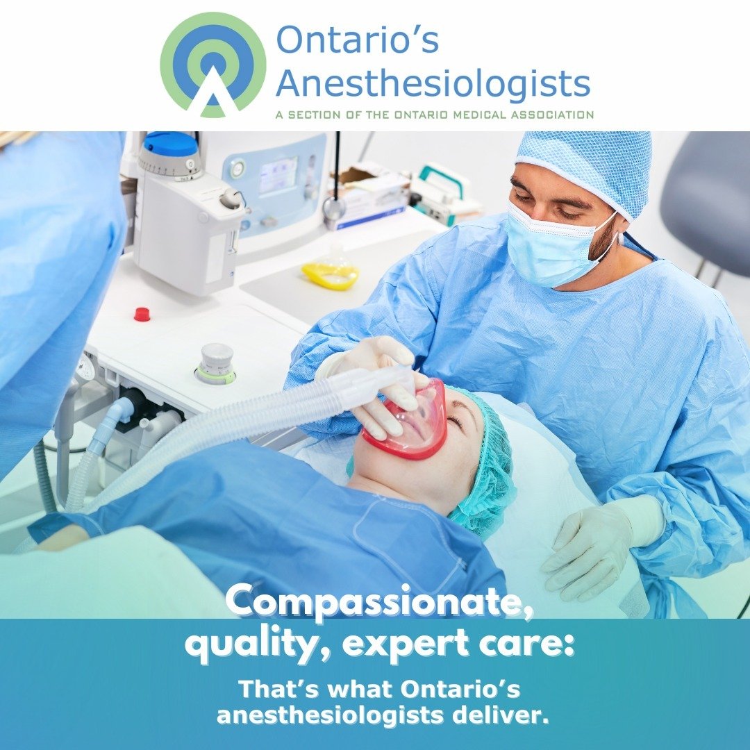 As anesthesiologists, we&rsquo;re at your side during some of the toughest and most challenging times in your life. With our expertise, we aim to be a source of calmness and comfort during this time while providing world-class medical care. 

#Ontari