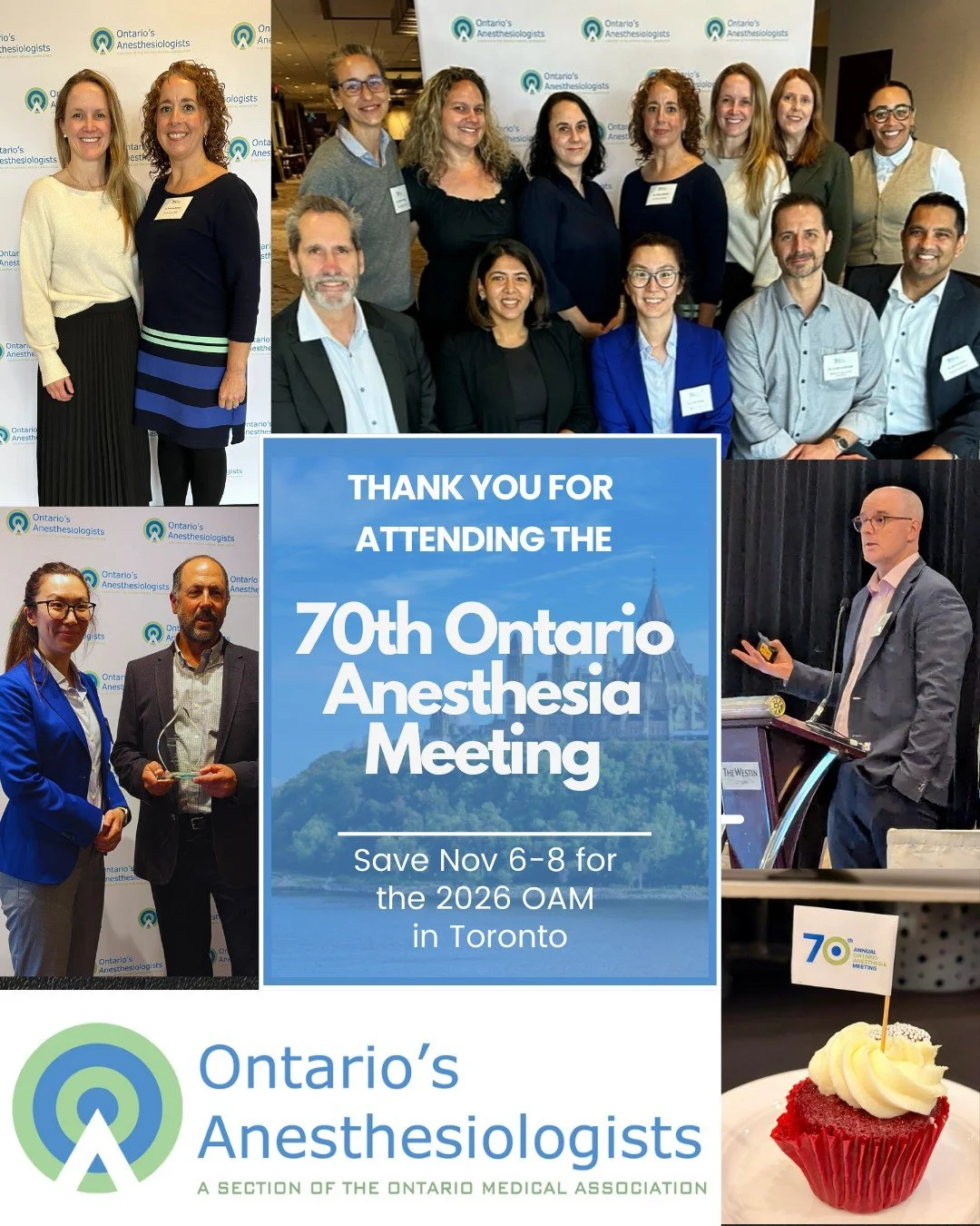 Thank you to everyone who joined us at the 70th Ontario Anesthesia Meeting this past weekend in Ottawa! We appreciate you finding time in your busy schedule to attend this always outstanding event. If you have photos from this year's OAM, please shar