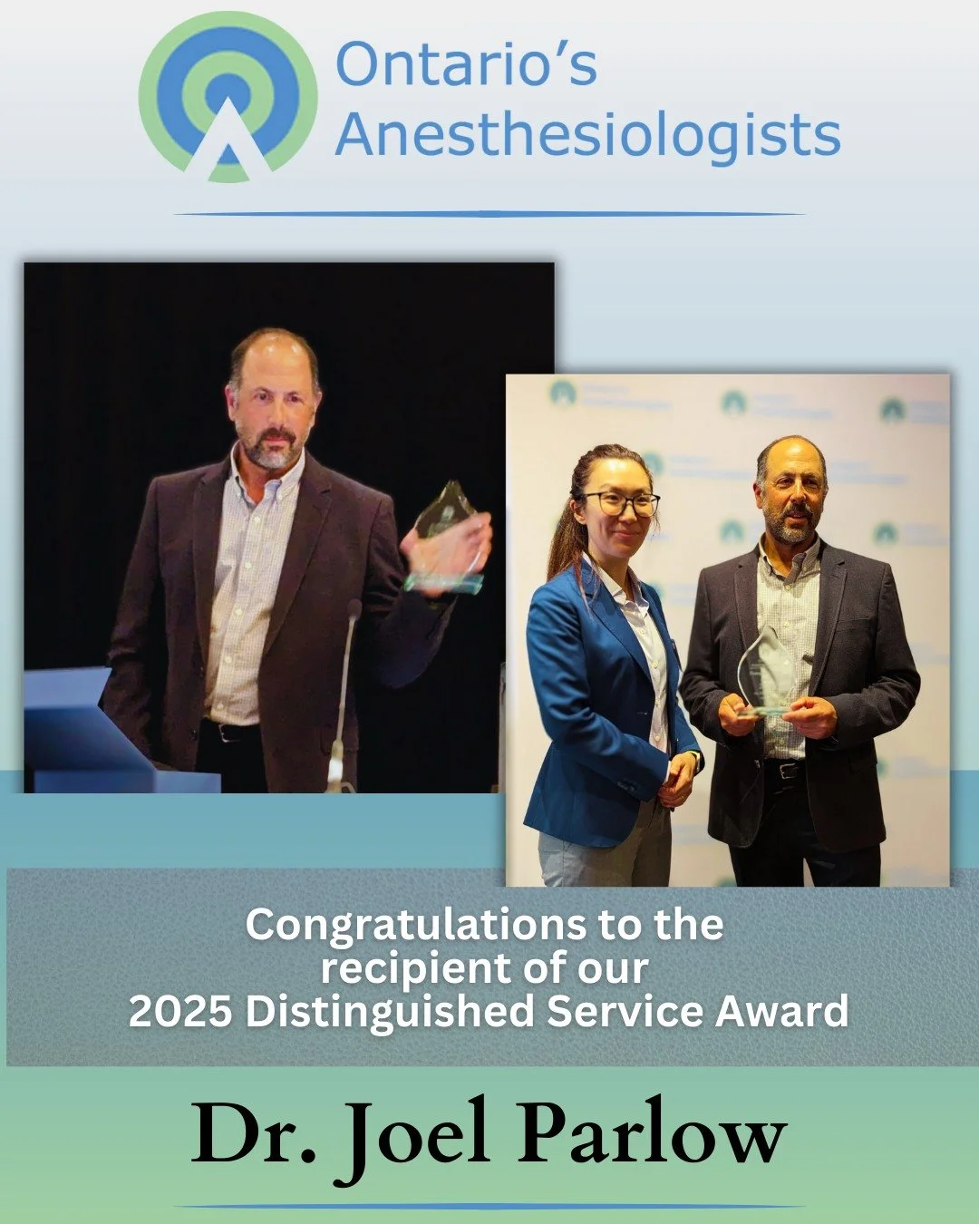 Every year, we recognize one member who is going #BeyondTheMask and making outstanding contributions to patient care, leadership and promotion of the profession of anesthesiology.

This year we are honouring Dr. Joel Parlow, who has had a transformat