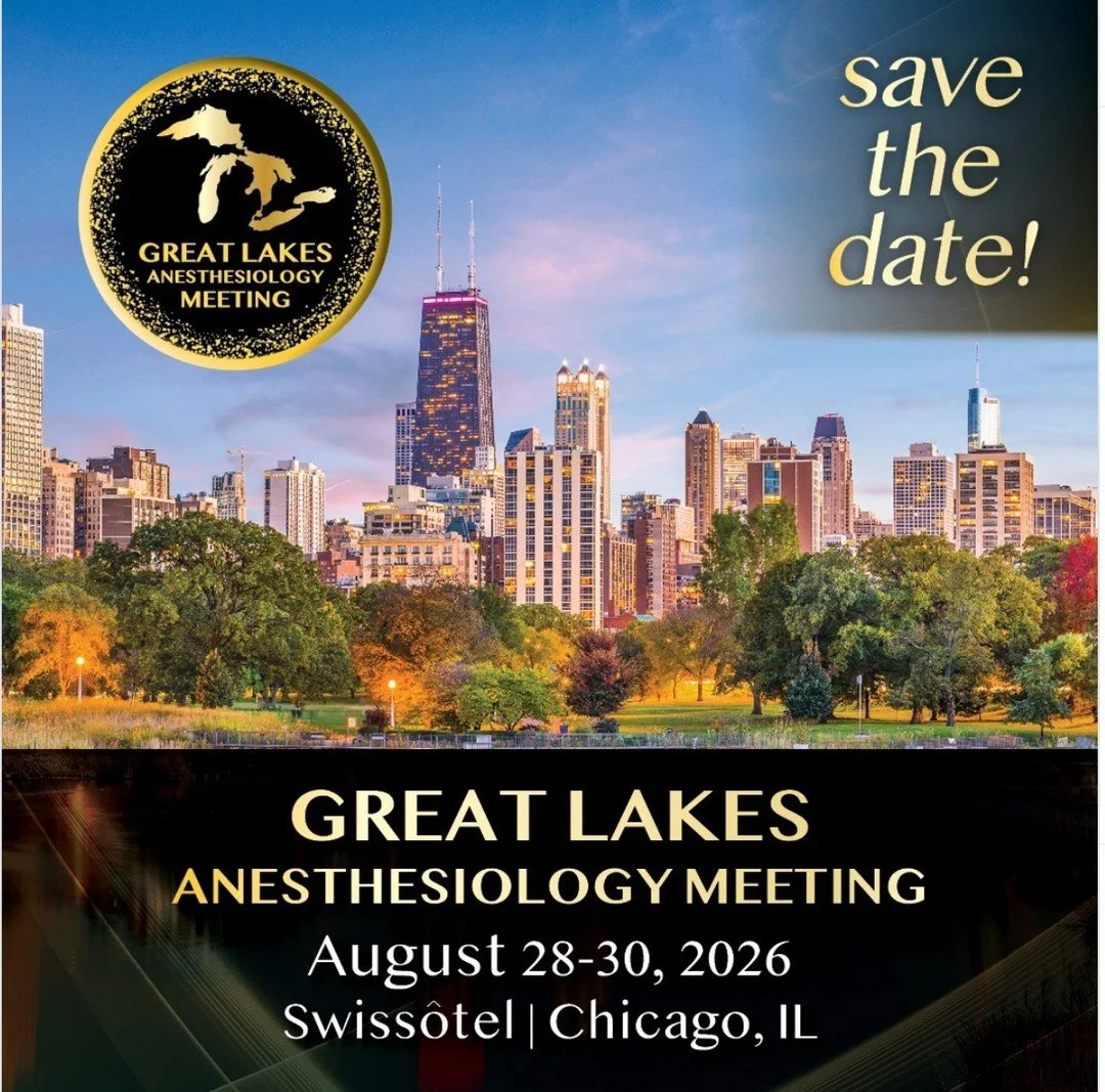 Looking for an excuse to visit the wonderful city of Chicago?

Well, we have some news for you! The anesthesiologist state societies of Illinois (@ilsocietyanes), Michigan (@mich_society_anesthesiologists), Wisconsin (@wsalifeline), and Indiana are t