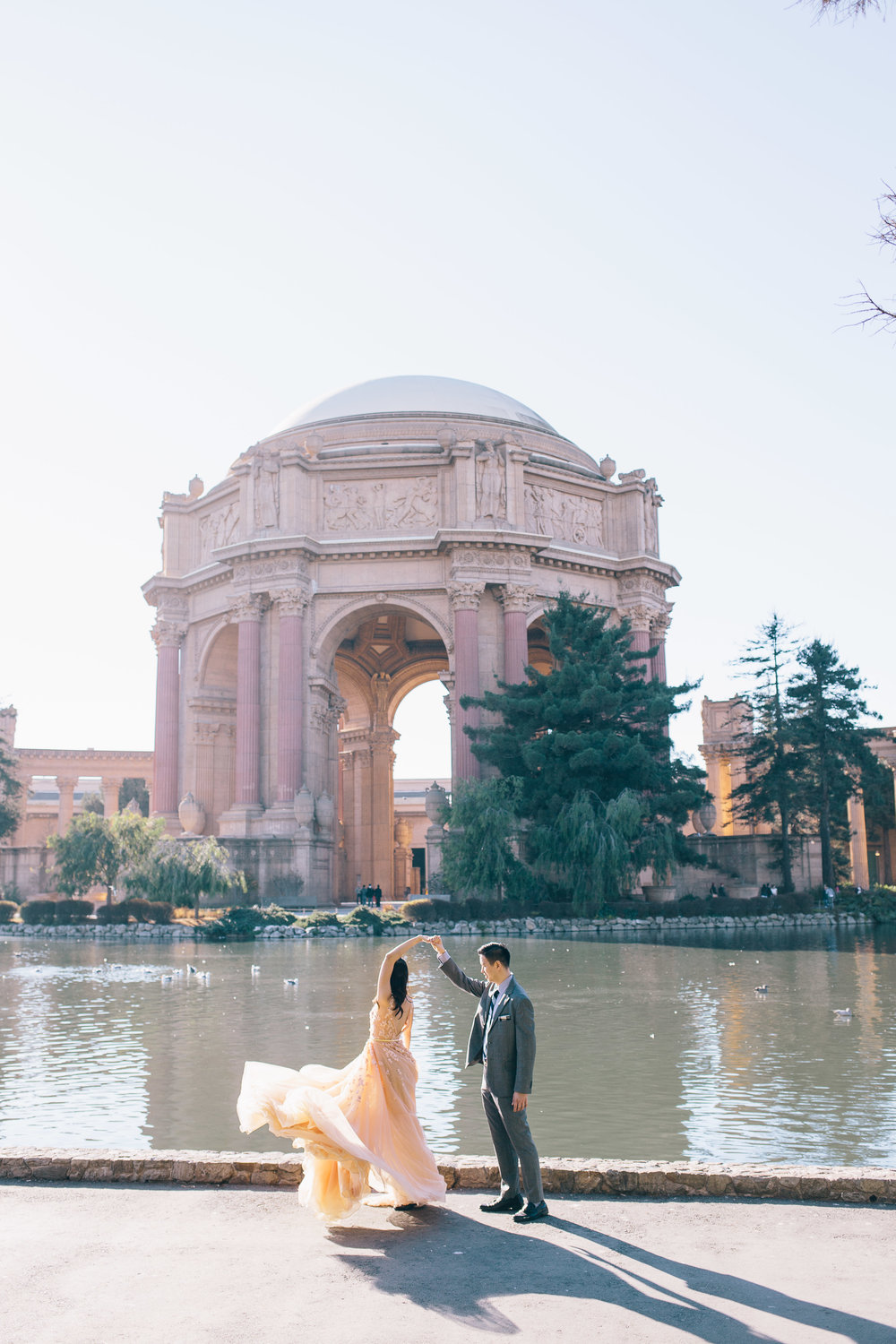 Best Engagement Photo Locations in San Francisco - Palace of Fine Arts Engagement Photos by JBJ Pictures (11).jpg
