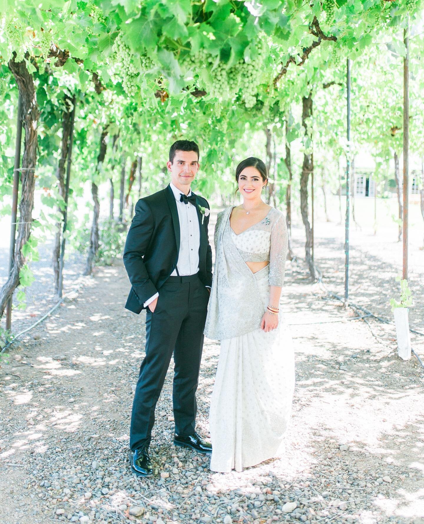 While Mariam and Danny are busy taking care of their sweet new addition to the family, we're reminiscing about their stunning wedding in the vineyards at Trentadue!
⁠⠀
We were so relieved to know that Trentadue and other places we love near Healdsbur
