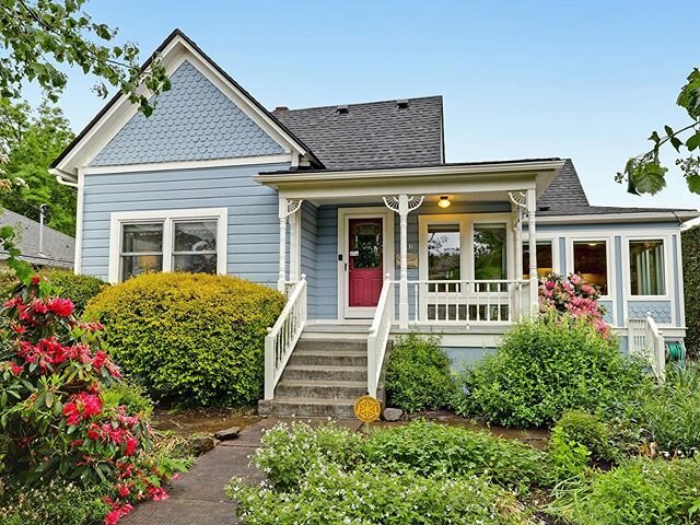 JUST LISTED! 5581 SE Ash St. - Fantastic Mt. Tabor Victorian/Farmhouse! Charming home with large scale rooms, high ceilings and hardwood floors. Two bedrooms &amp; one bathroom on main level. Large family room w/ gas fireplace downstairs and tons of 