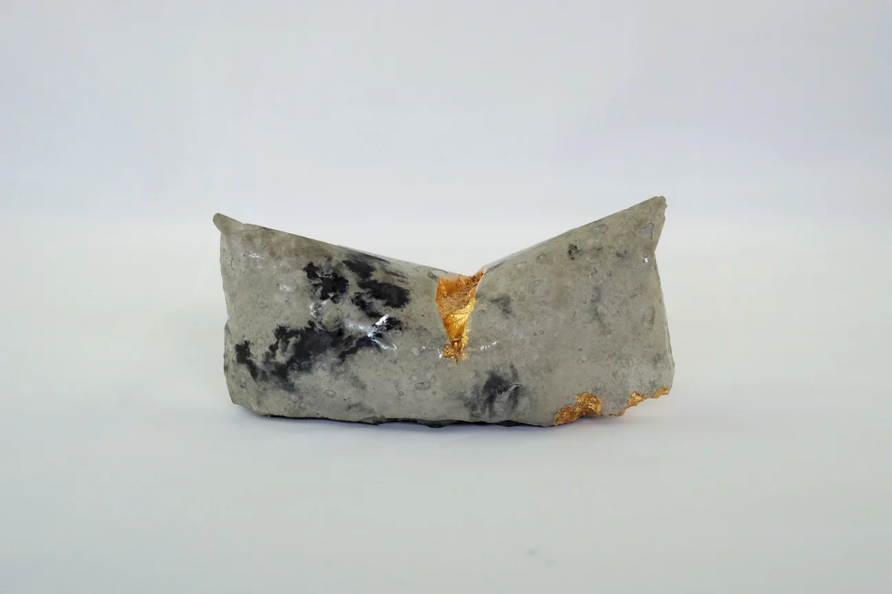 Small concretion with cleave