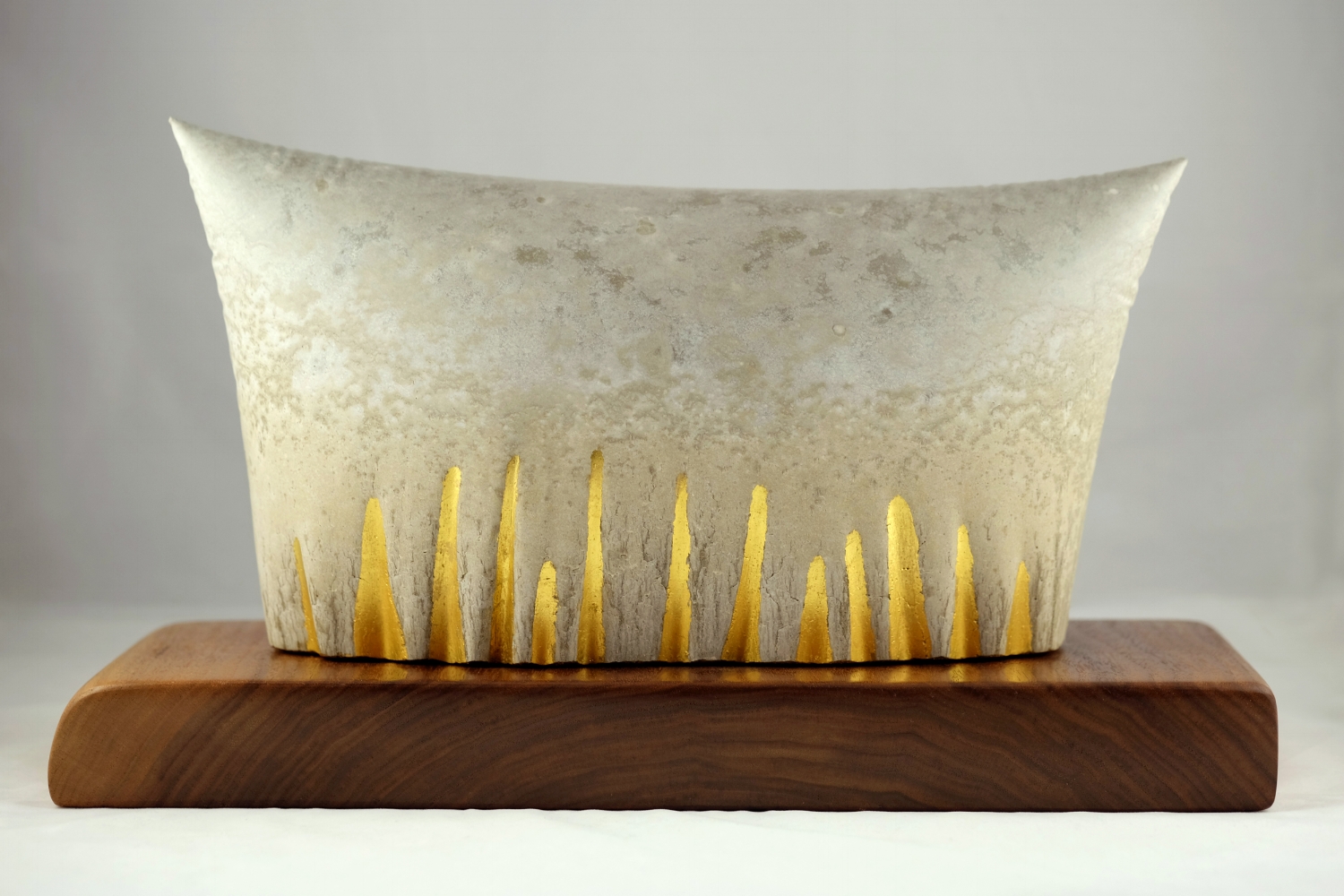 Concretion with Gold Stalagmites