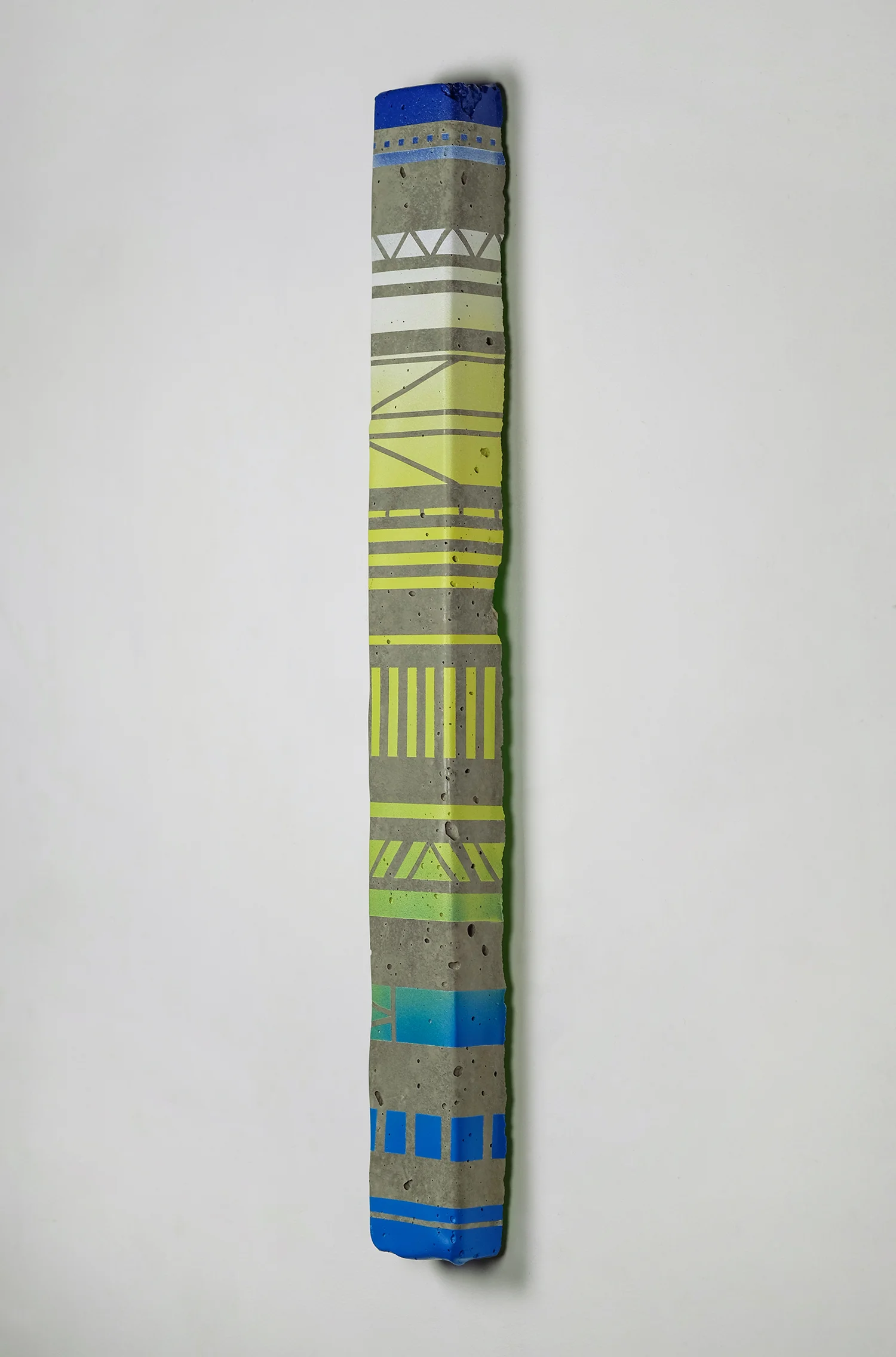 Bar Graph in Blue, White and Yellow