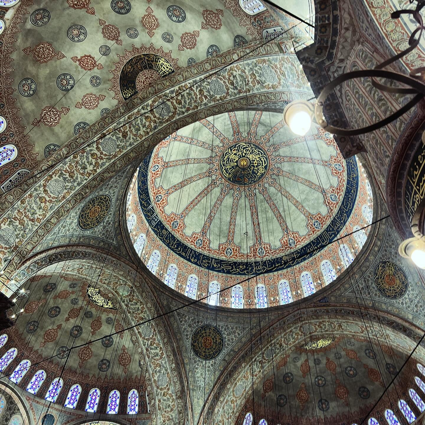 The Blue Mosque (aka the Sultan Ahmed Mosque) was built in 1616 near the apex of Turkey&rsquo;s Ottoman Empire. It&rsquo;s known for its dazzling blue tiles and was recently restored. 
.
.
.
#goturkiye #mosquesofistanbul #bluetile #i̇stanbul