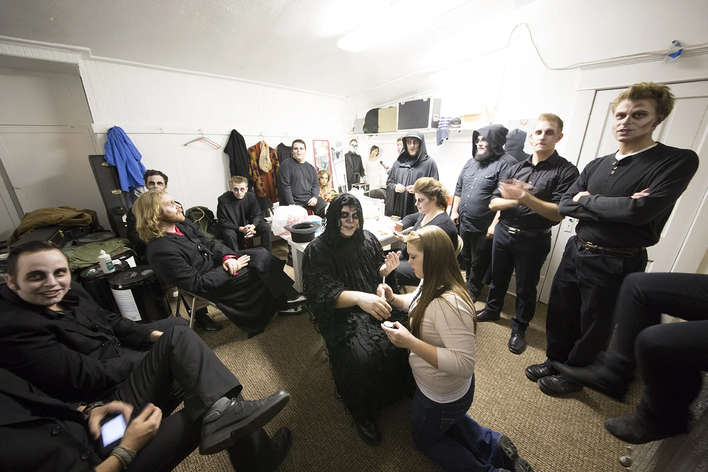 Some dressing rooms won't even hold all of us