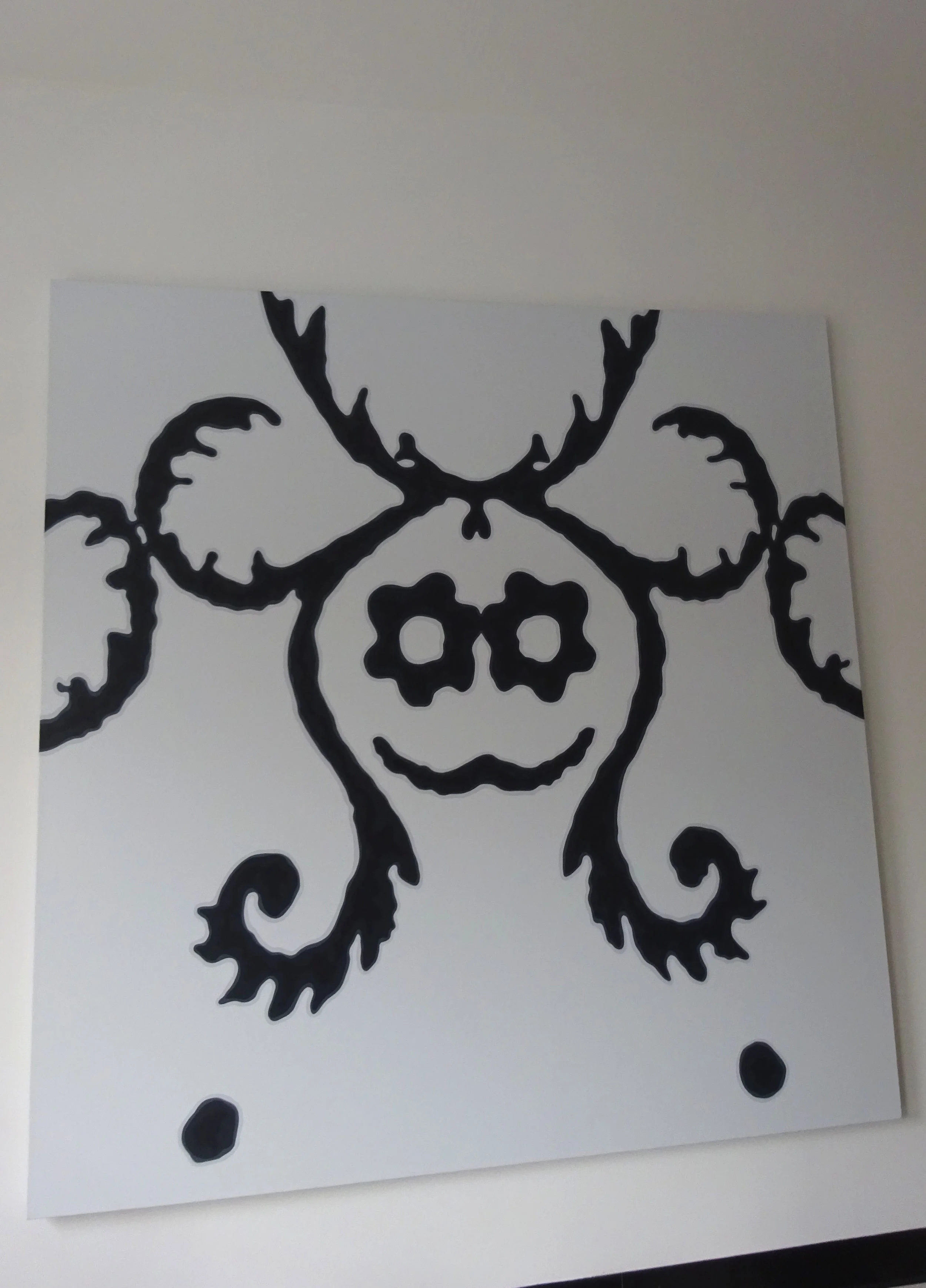  untitled (ghost), acrylic on canvas, 70" x 68", 2015 