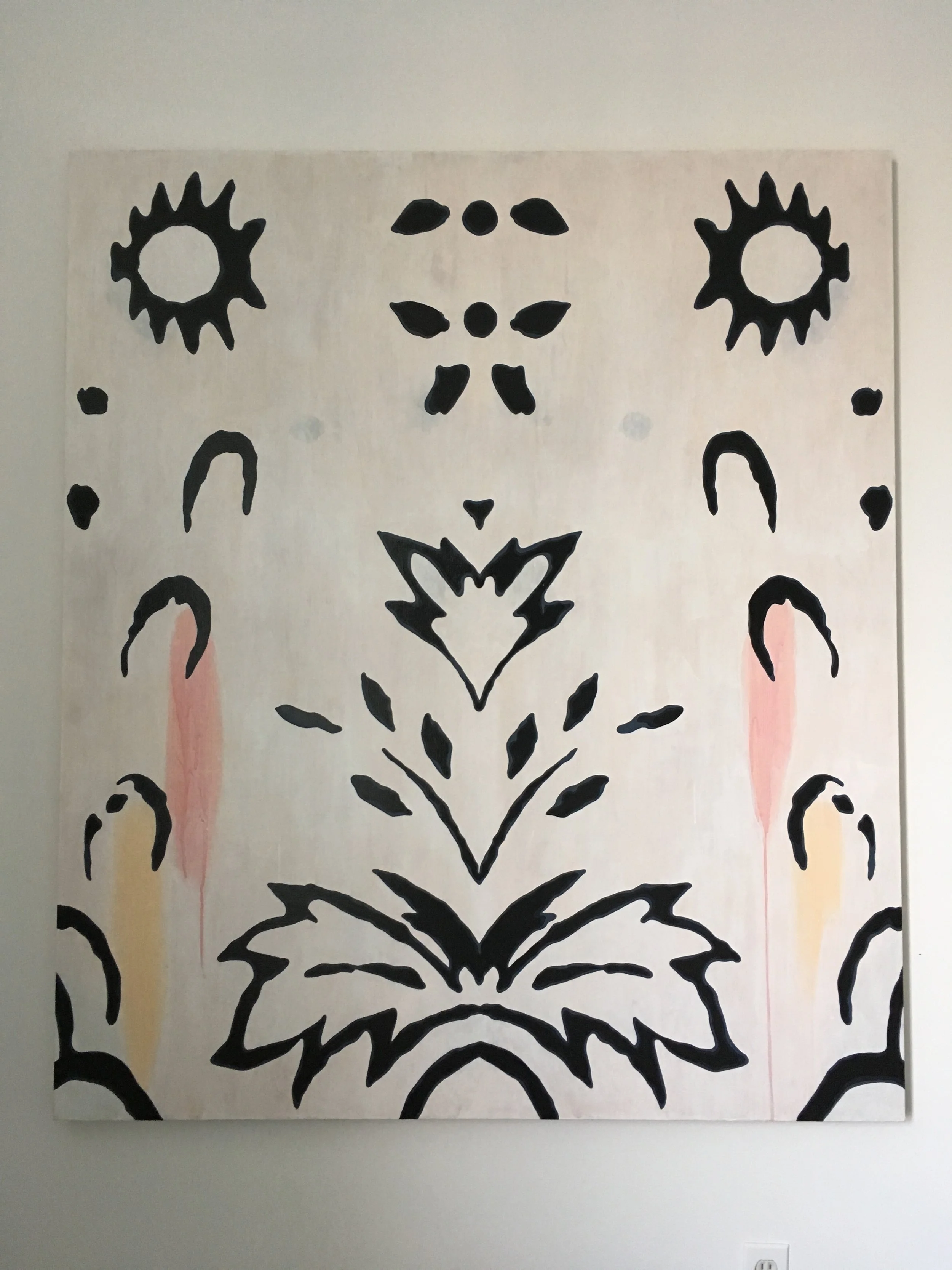  untitled (ghost), acrylic on canvas, 58" x 50", 2017 