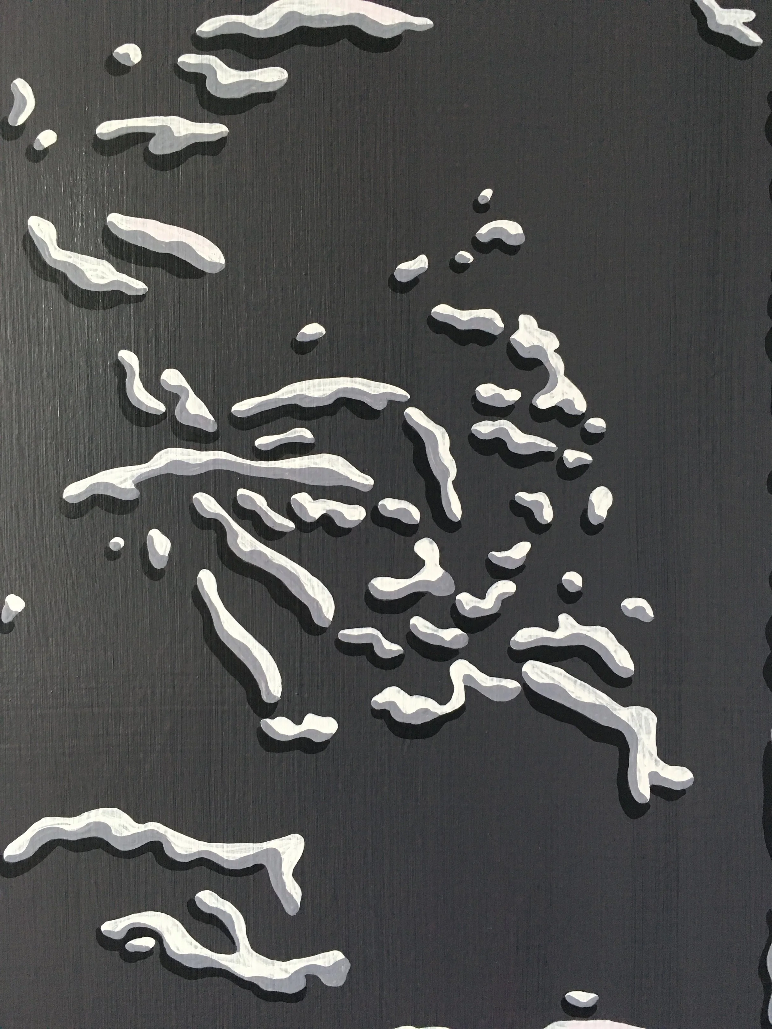  untitled (detail), acrylic on canvas, 60" x 48", 2017 