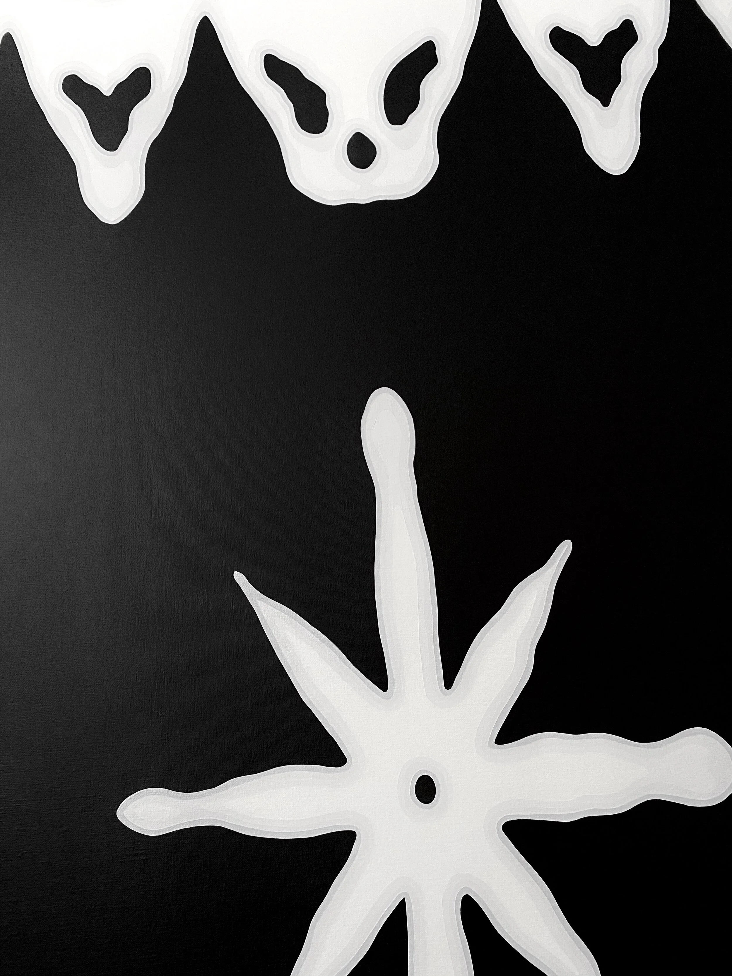  untitled (ghost) (detail), acrylic on canvas, 72" x 48", 2014 