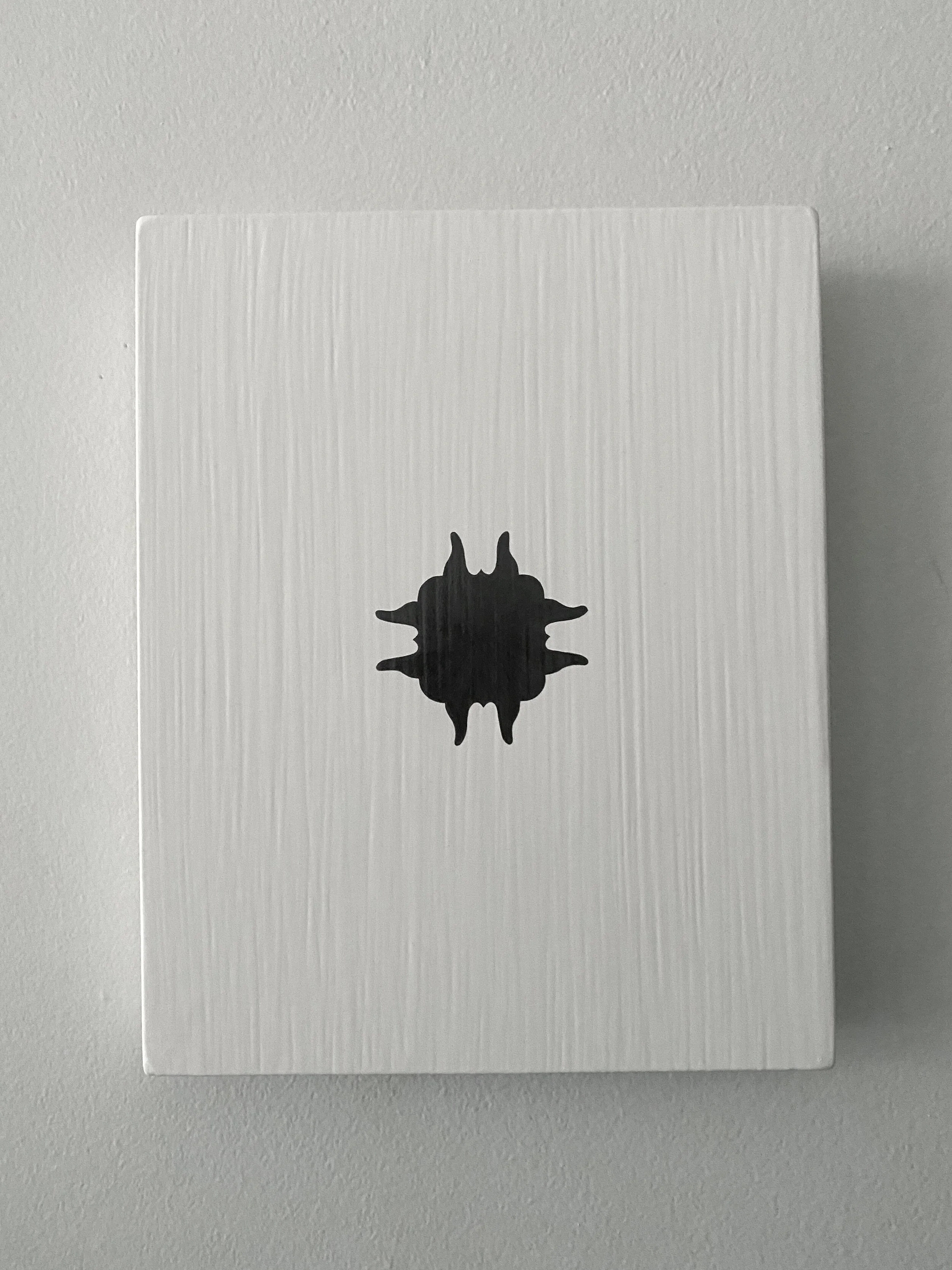 untitled (spell), graphite and gesso on wood, 10” x 8”, 2020