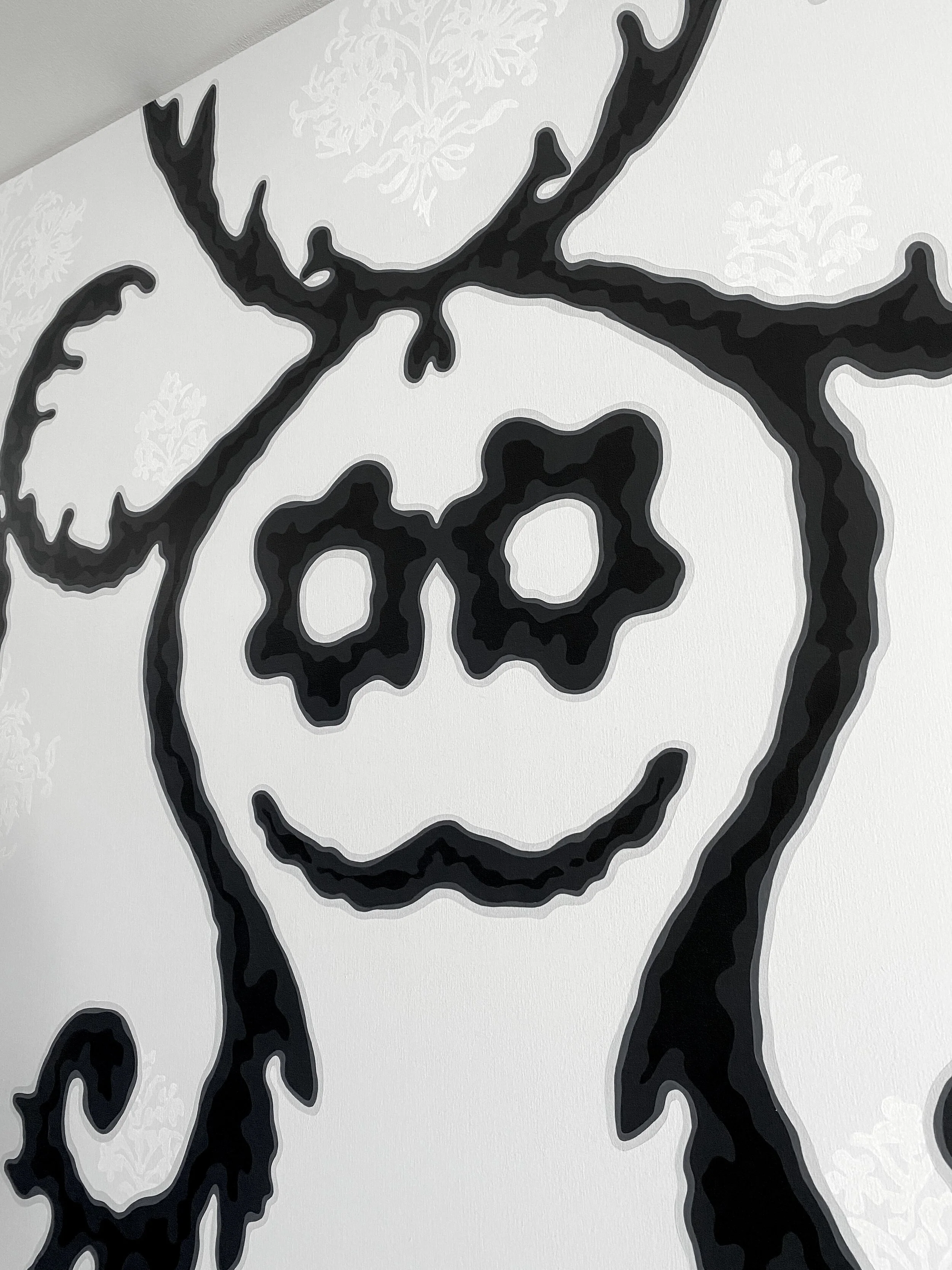  untitled (ghost, detail), acrylic on canvas, 70" x 68", 2015 