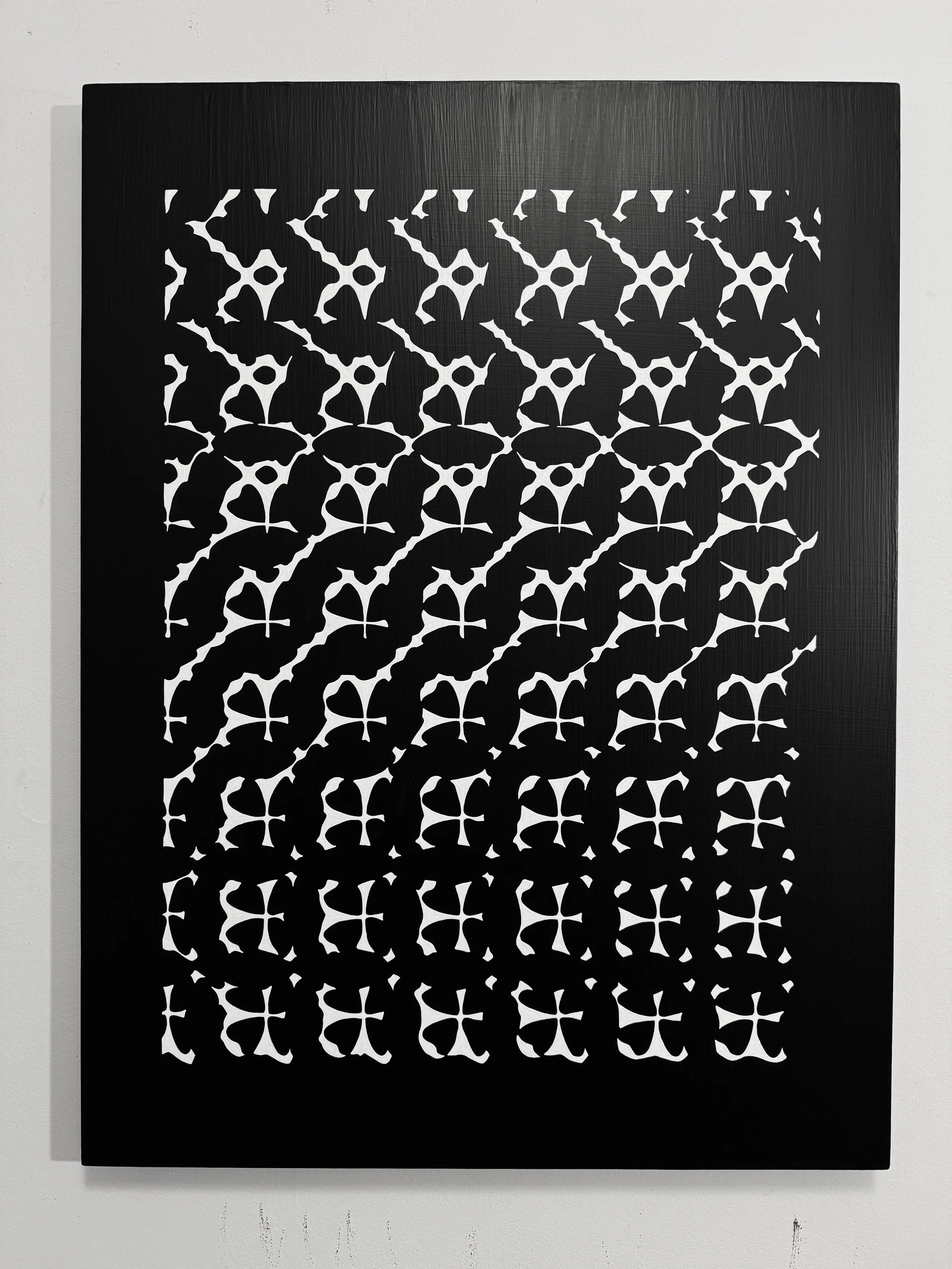  untitled, acrylic on wood, 40” x 30”, 2025 