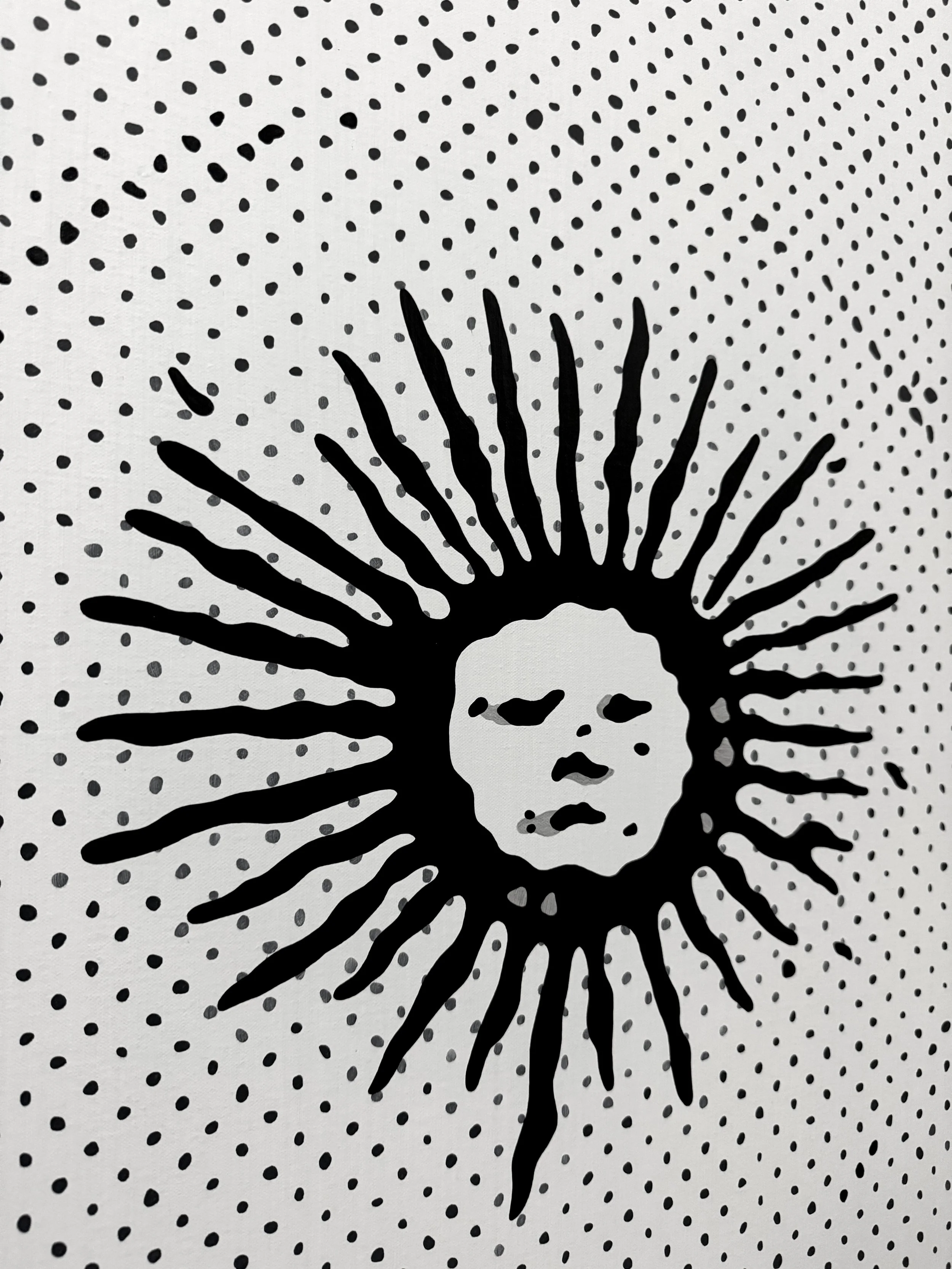  untitled (detail), acrylic on canvas, 40” x 30”, 2025 