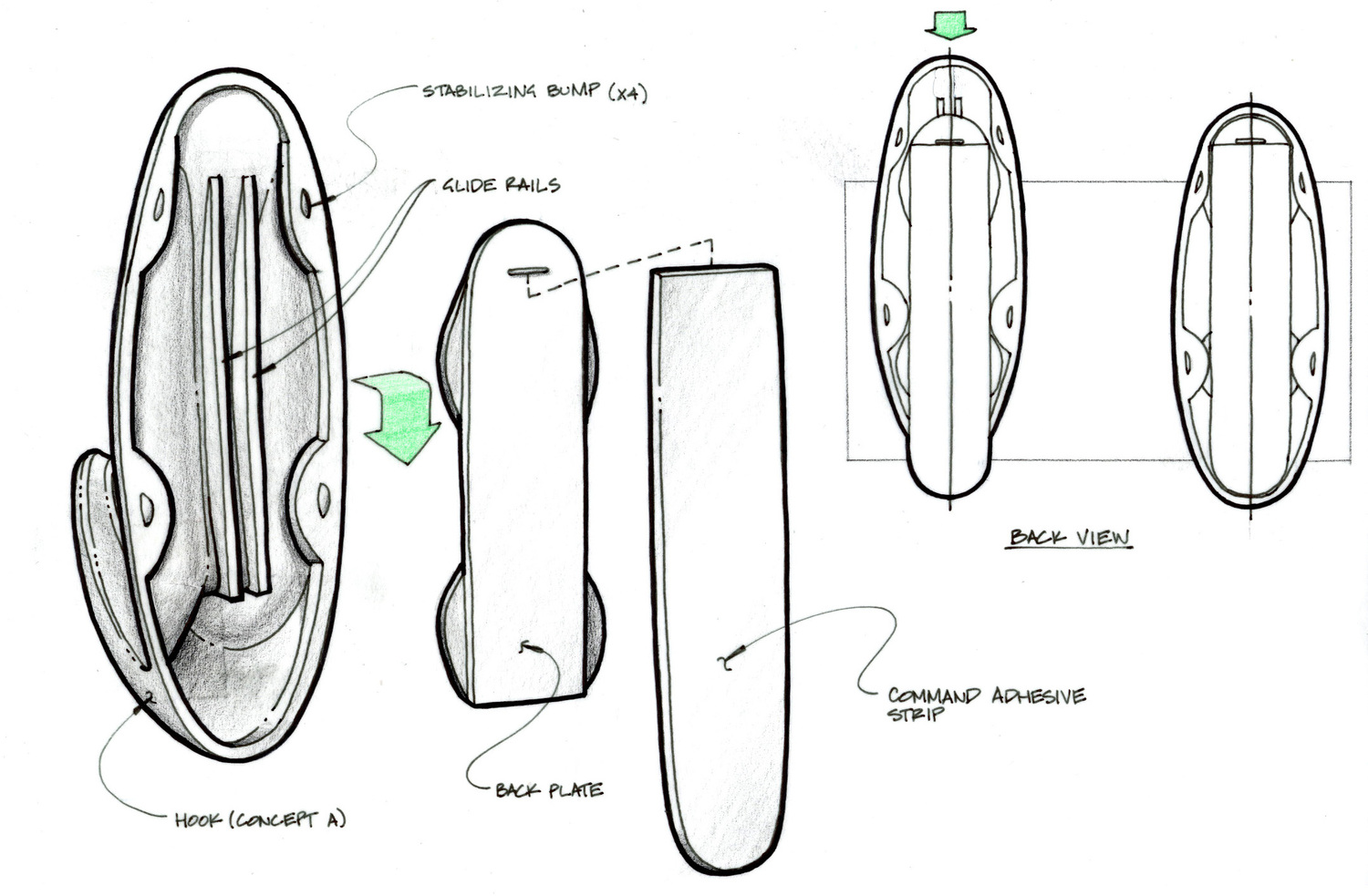 Initial concept sketches