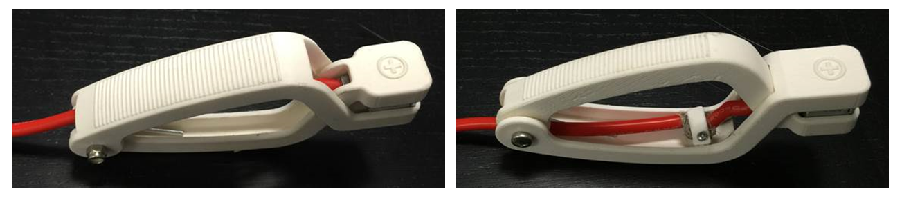 3D printed prototypes for the starter clamps