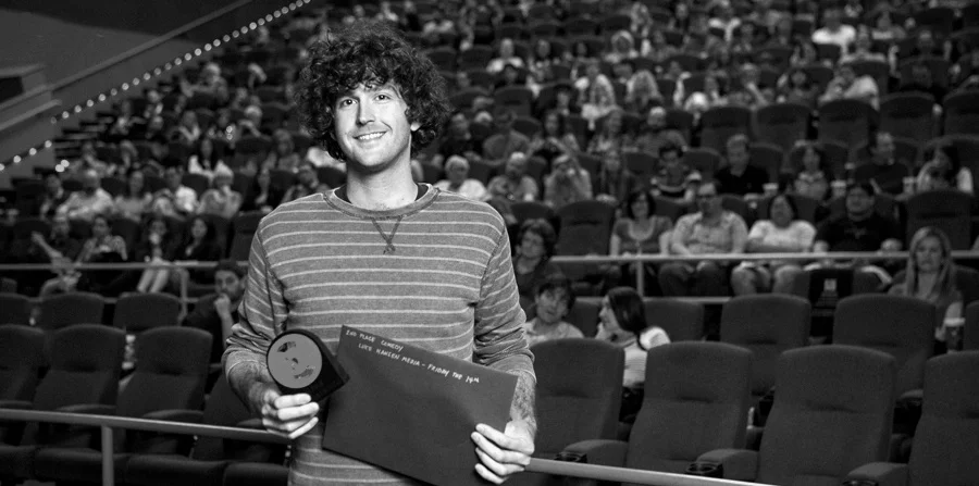 Receiving an award at the 2014 A3F 48 Hour Film Challenge