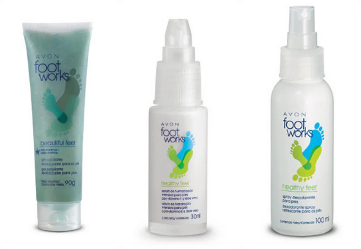 Top 3 linha Foot Works - Avon