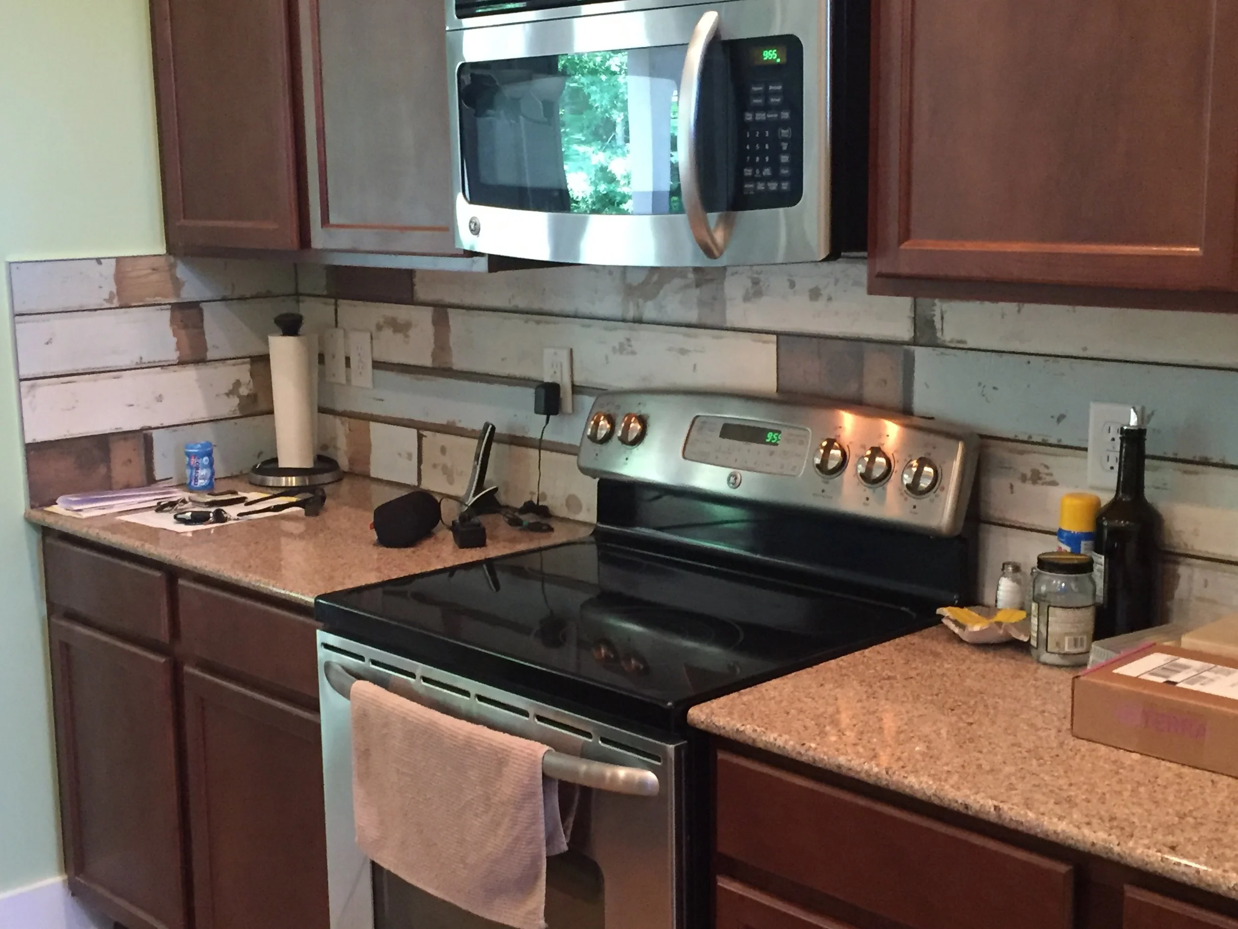 Wood Kitchen Back Splash 