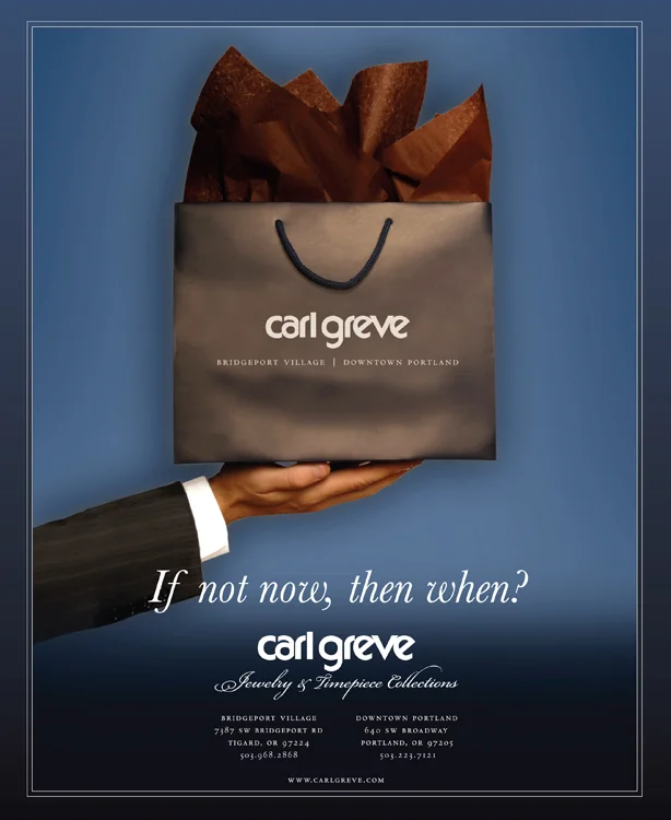 Carl Greve Jewelers Print Ad, Portland Oregon